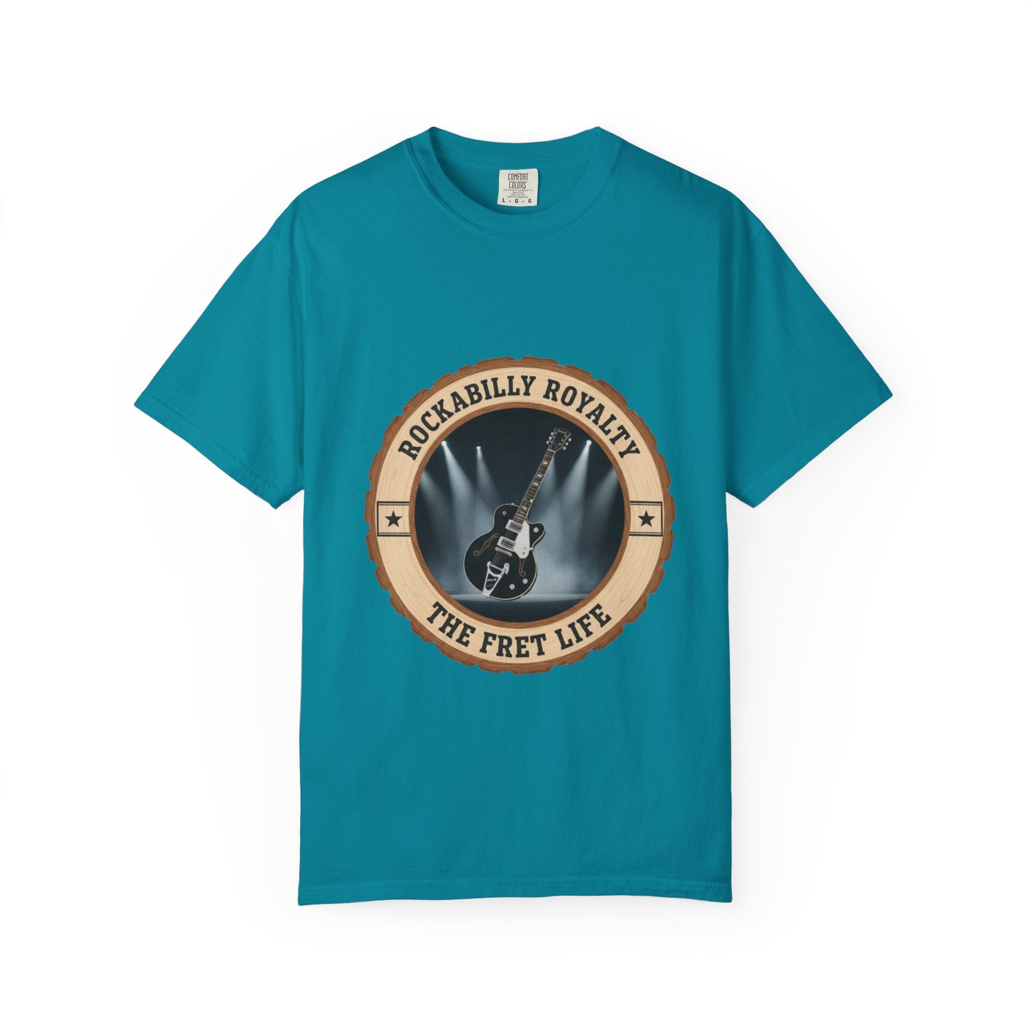 Rockabilly Royalty Tee | Gretsch Duo Jet Falcon Electric Guitar Shirt