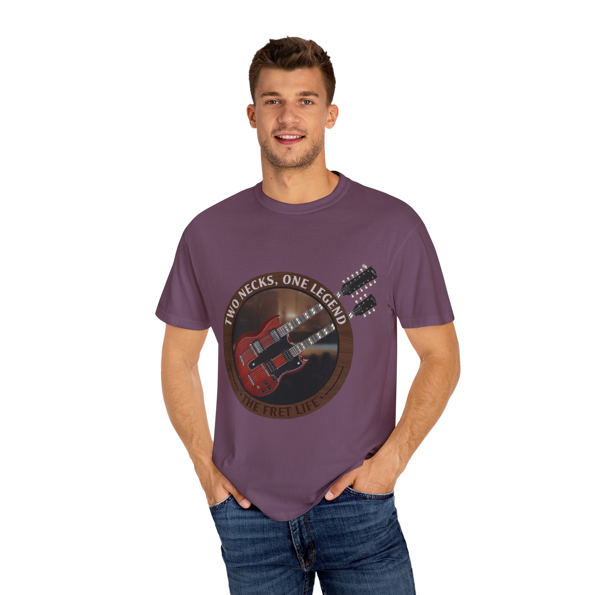 Double Neck T-Shirt | LZ Guitar Legend Tee
