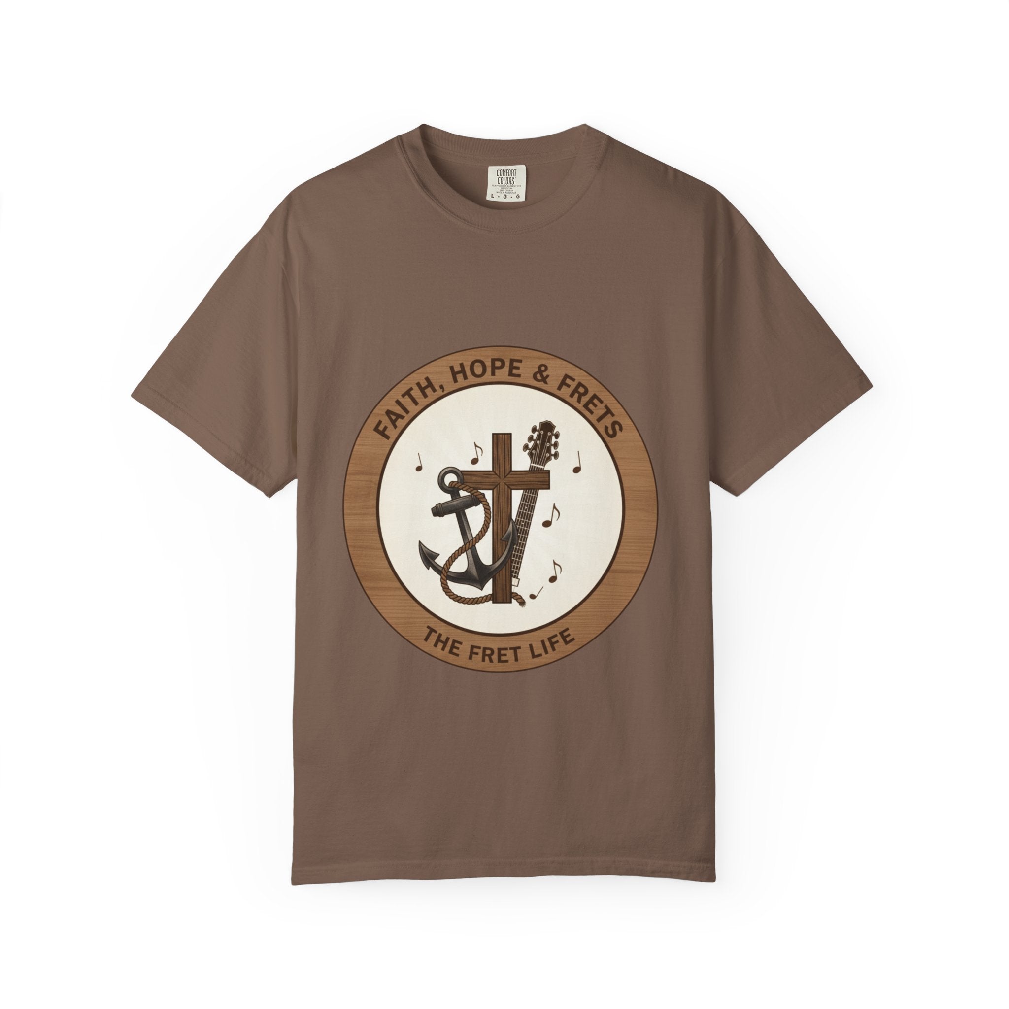 Faith Hope & Frets T-Shirt | Christian Guitar Worship Music Tee