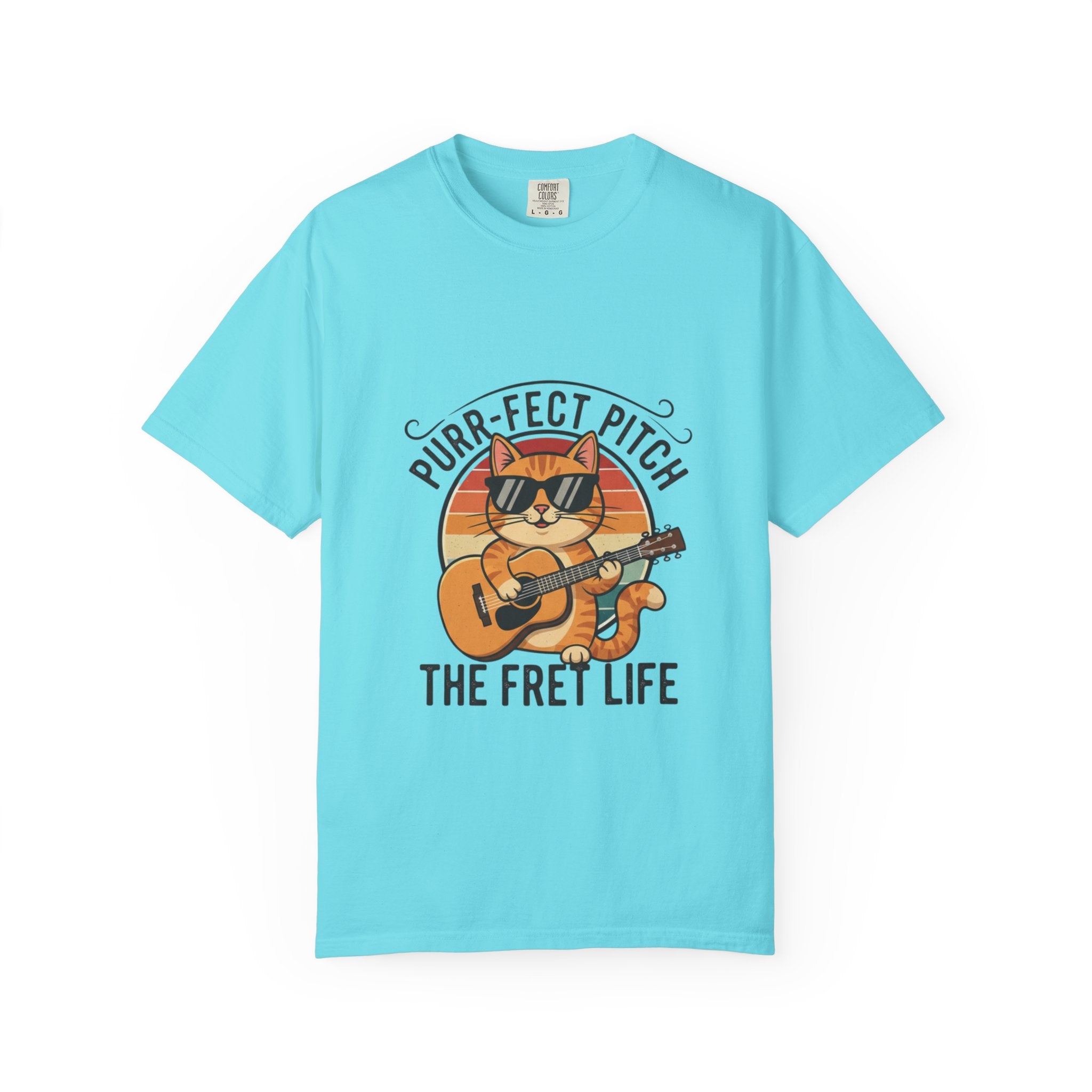Purr-Fect Pitch: The Cool Cat Fret Life Tee