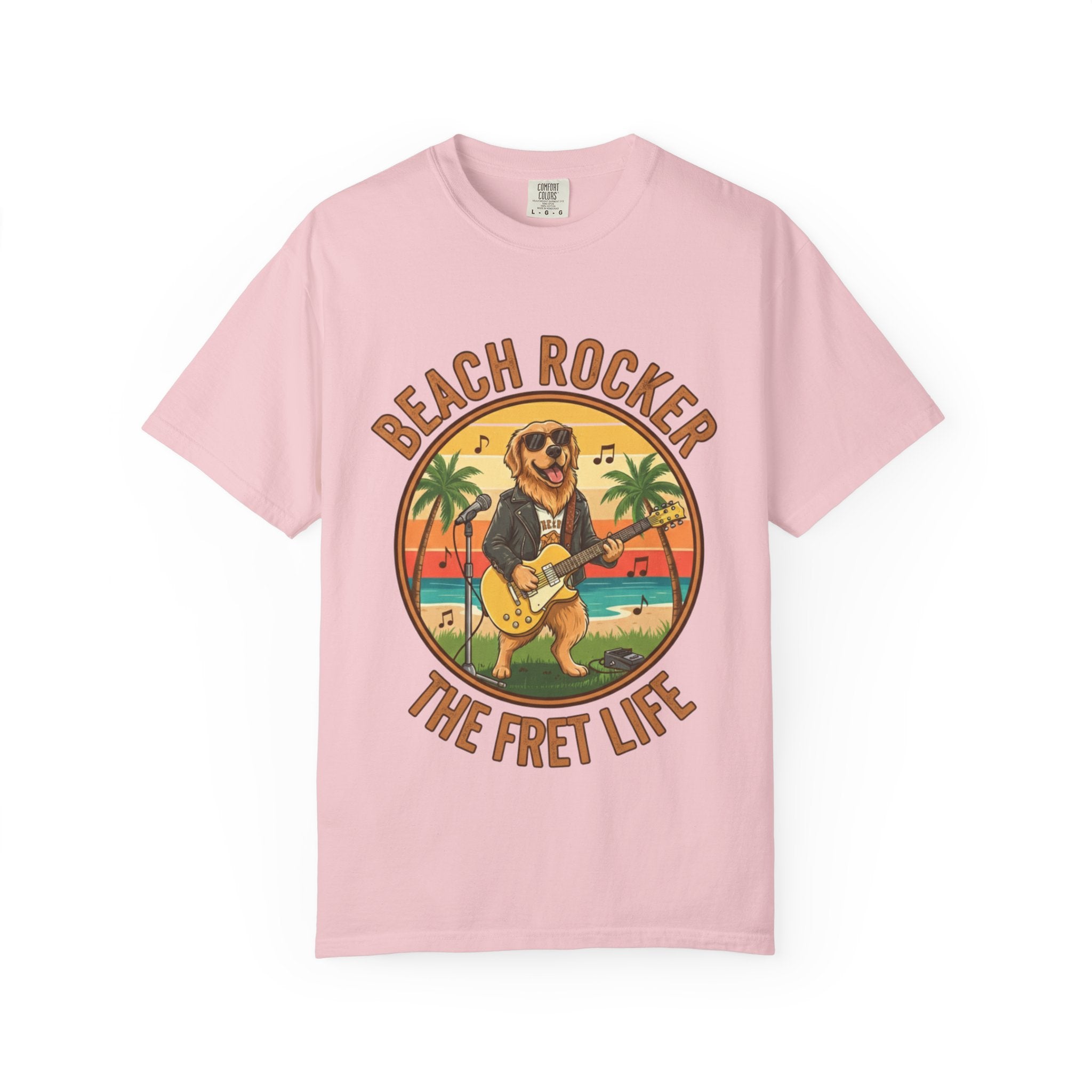 Beach Rocker: Golden's Sunset Shred Fret Life Tee