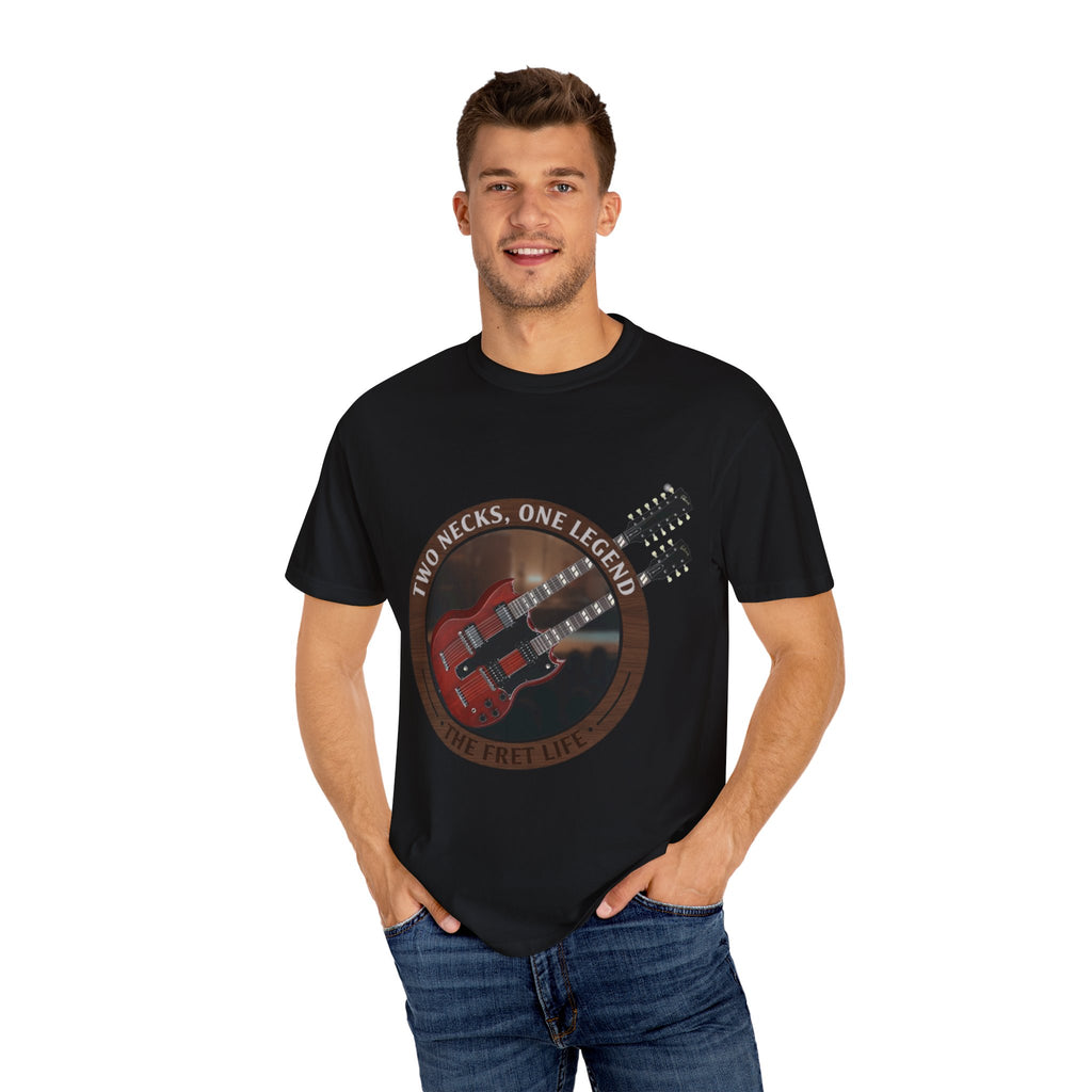 Double Neck T-Shirt | LZ Guitar Legend Tee