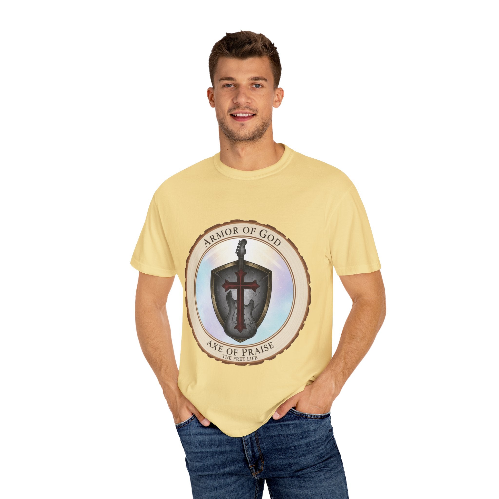 Armor of God T-Shirt | Ephesians 6 Christian Guitarist Tee