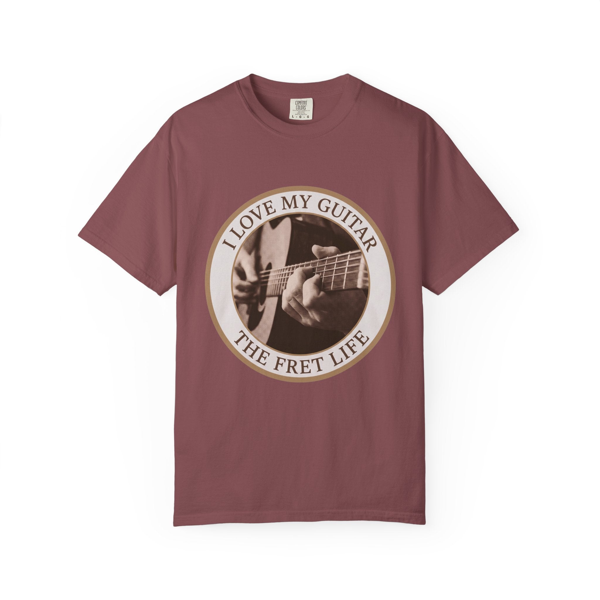 Love My Guitar Badge T-Shirt