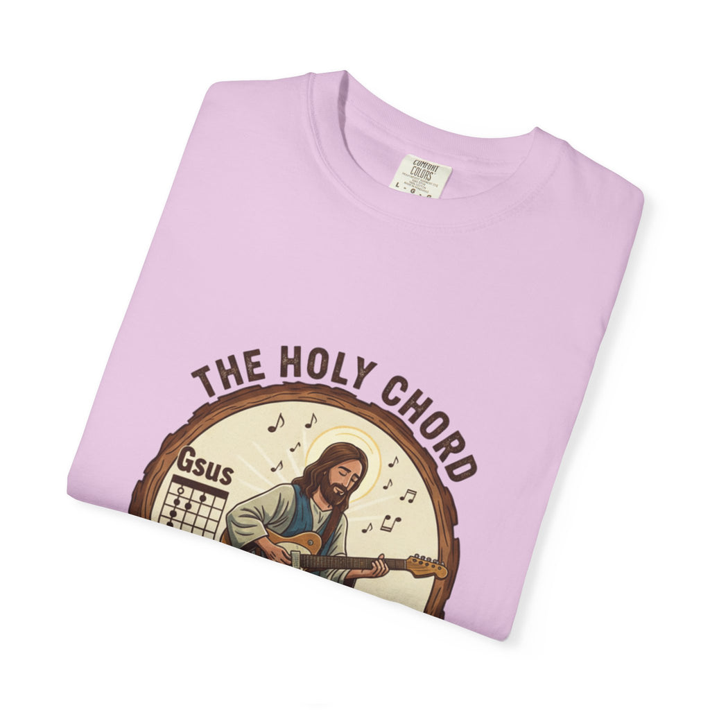 The Holy Chord Gsus T-Shirt: Faith, Music, and the Fret Life.