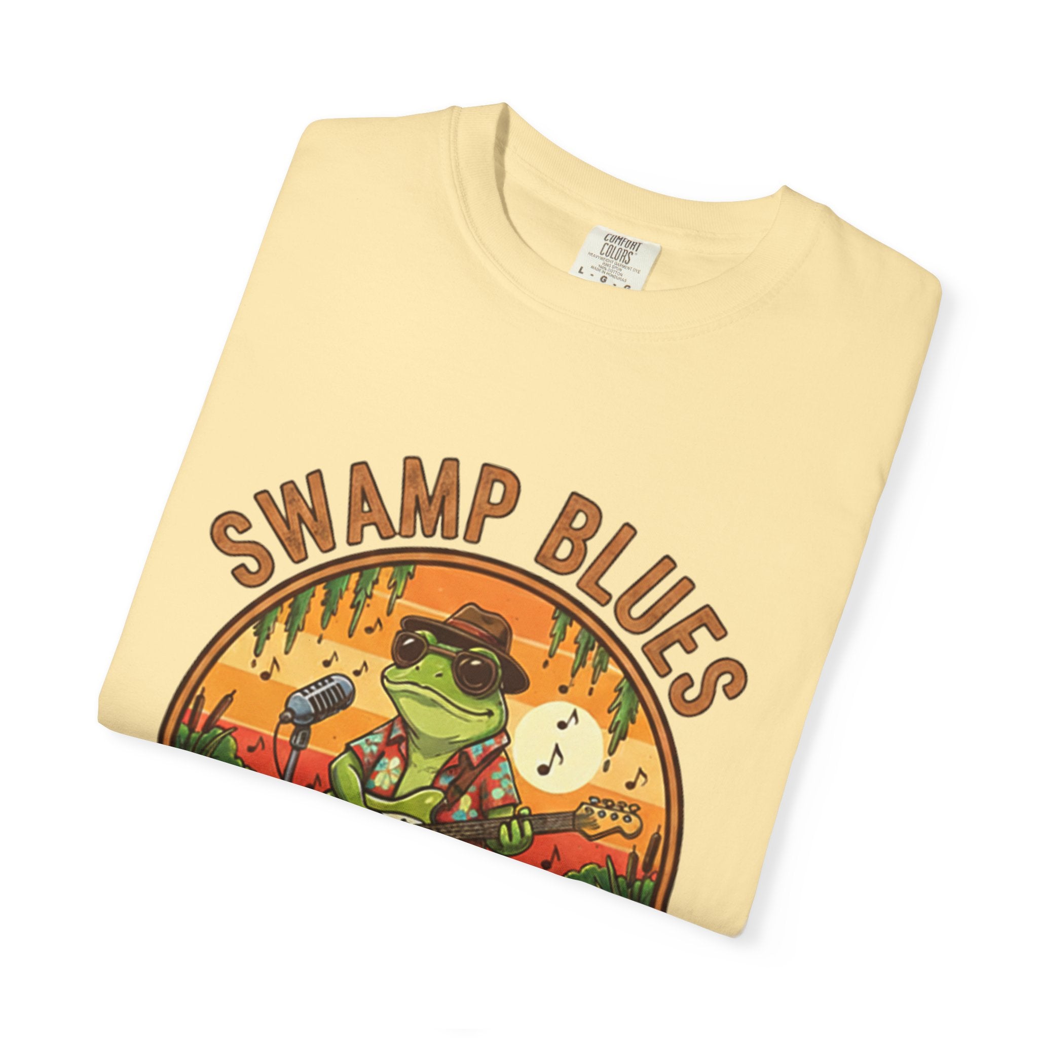 Swamp Blues: Ribbitin' Riffs Fret Life Tee