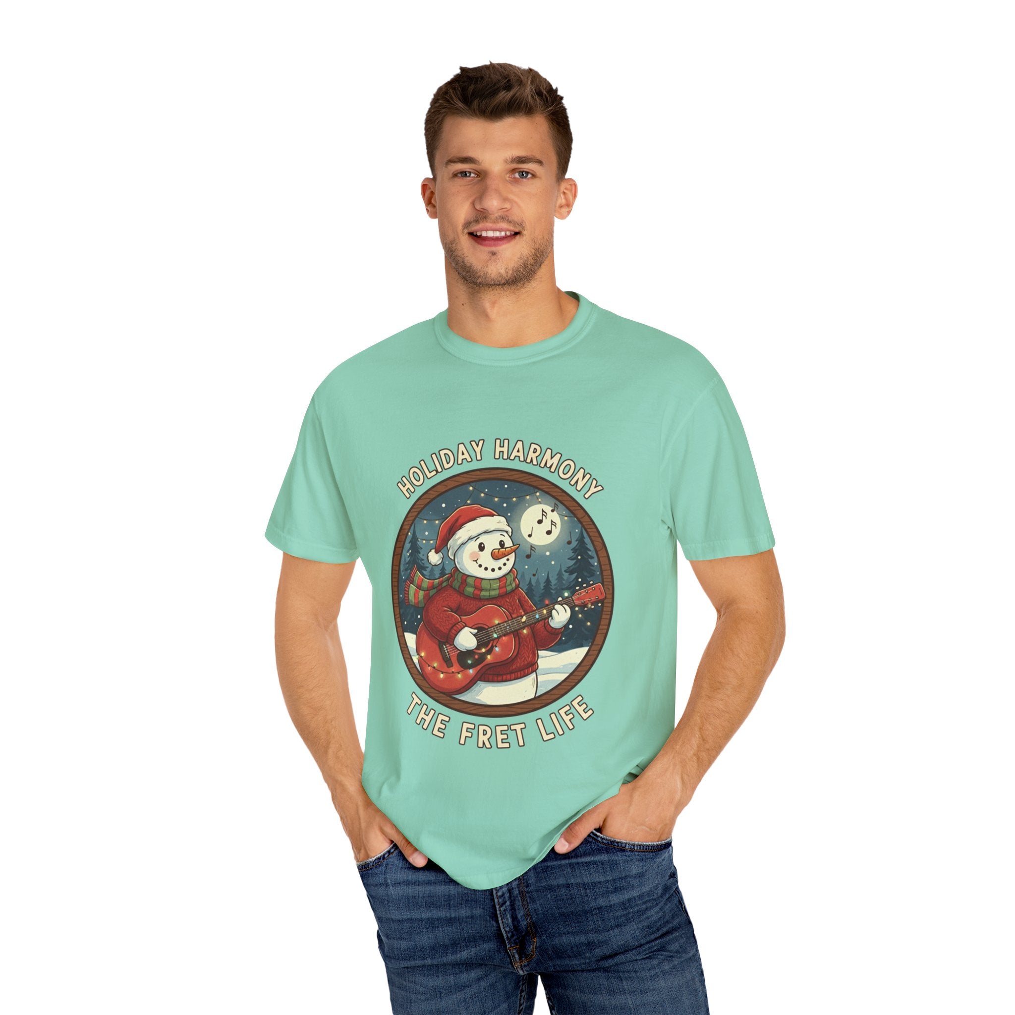 Holiday Harmony: Snowman's Festive Fret Life Tee