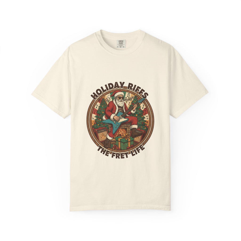 Holiday Riffs T-Shirt | Funny Christmas Guitar Music Tee