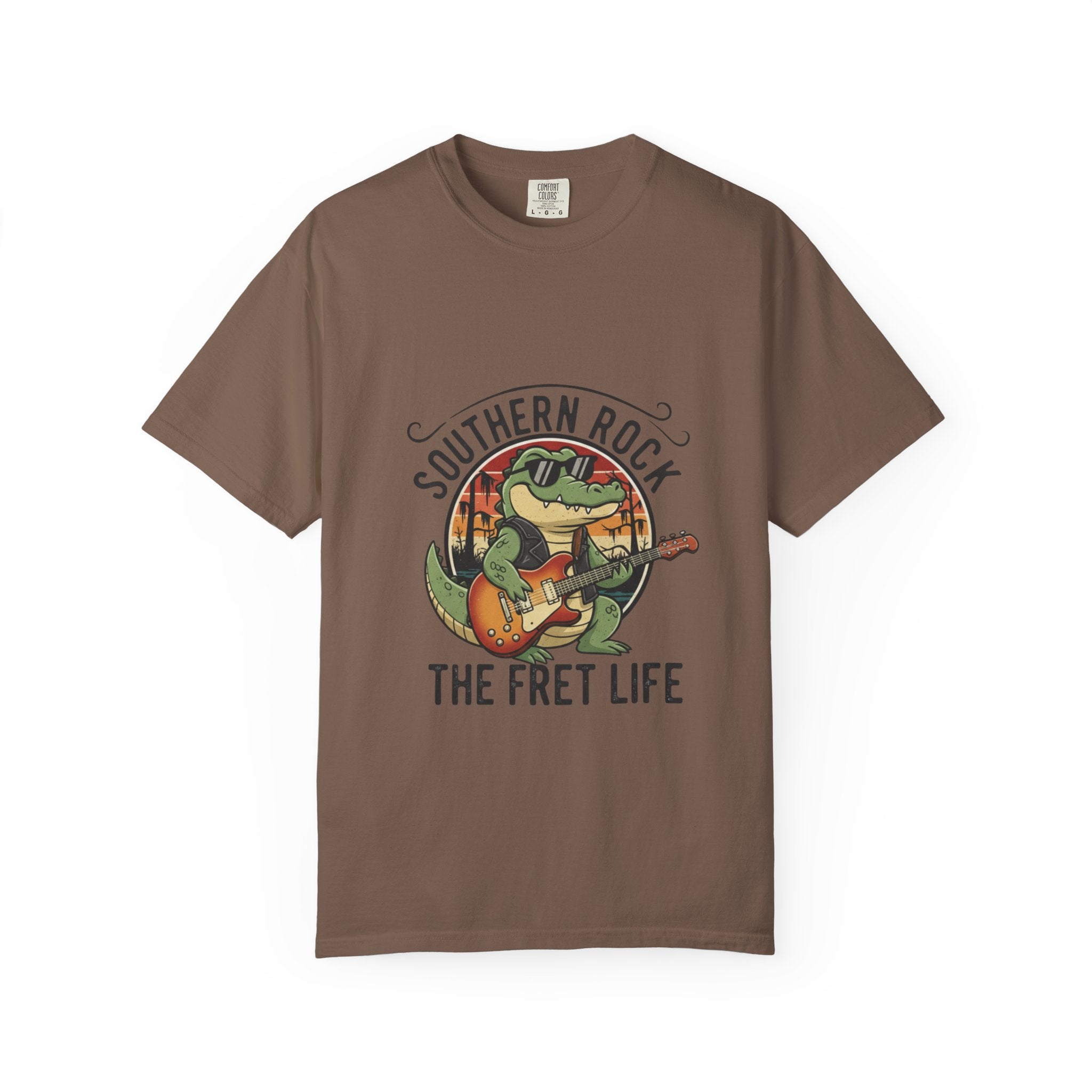 Southern Rock Gator: The Fret Life Swamp Jam Tee