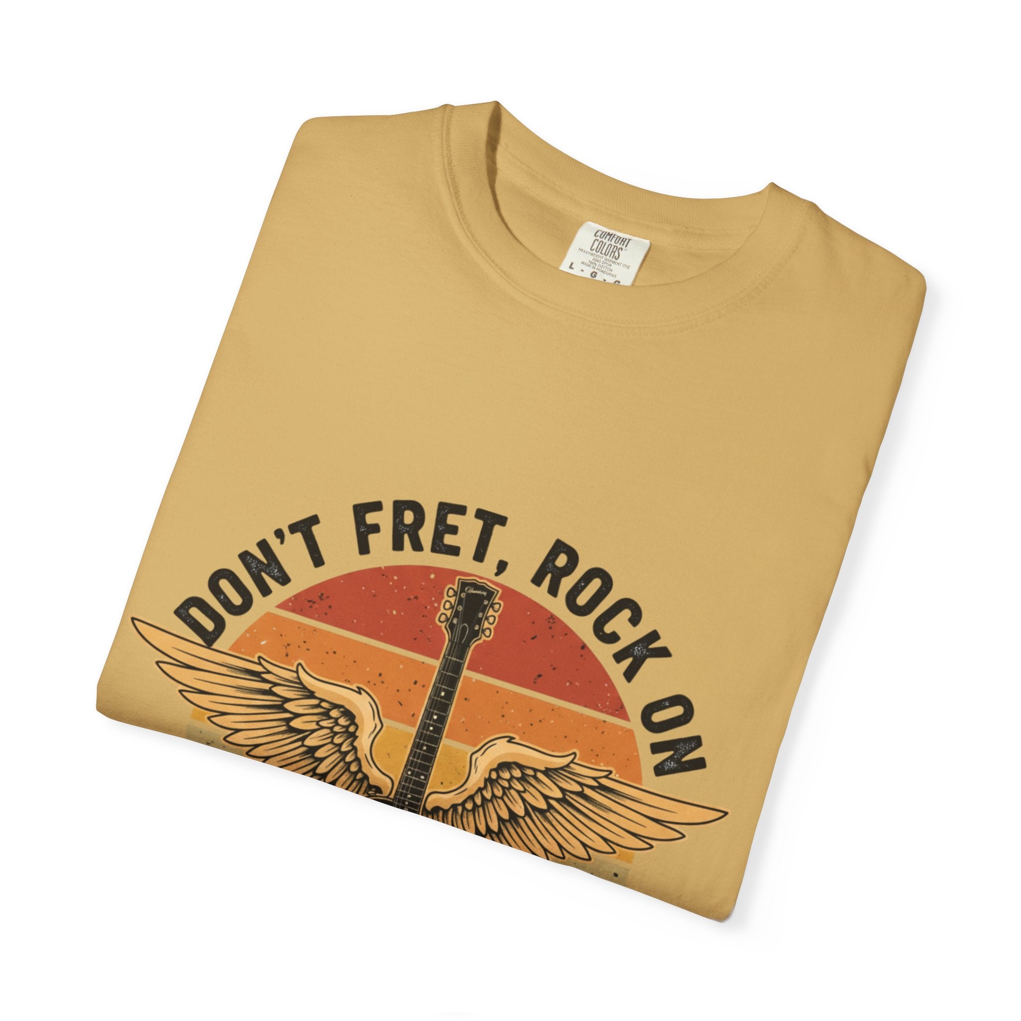 Don't Fret, Rock On: Winged Les Paul Guitar Tee