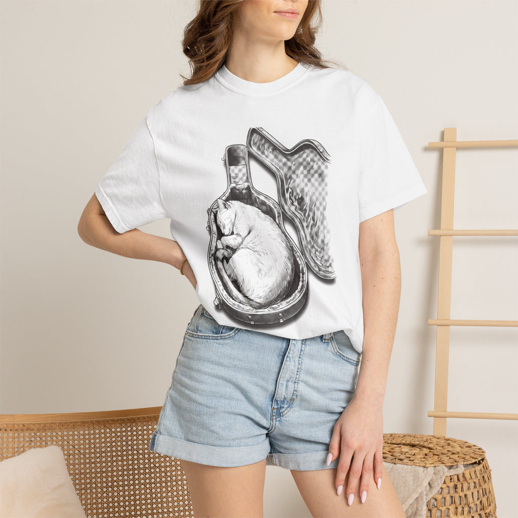 Cat Asleep in Case T-Shirt