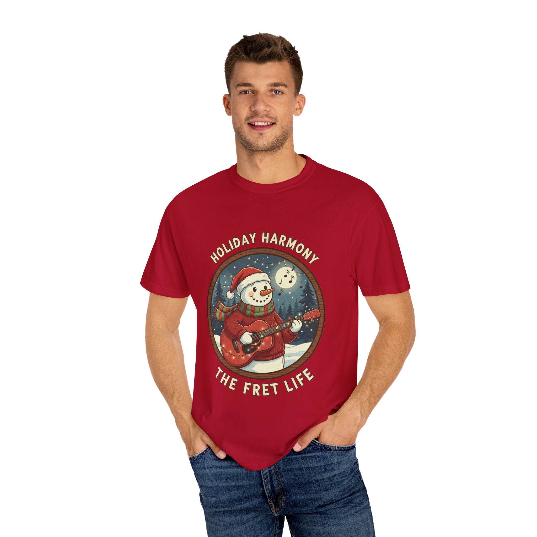 Holiday Harmony: Snowman's Festive Fret Life Tee