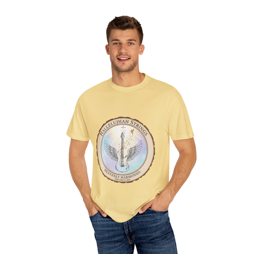 Hallelujah Strings T-Shirt | Christian Worship Guitar Praise Tee