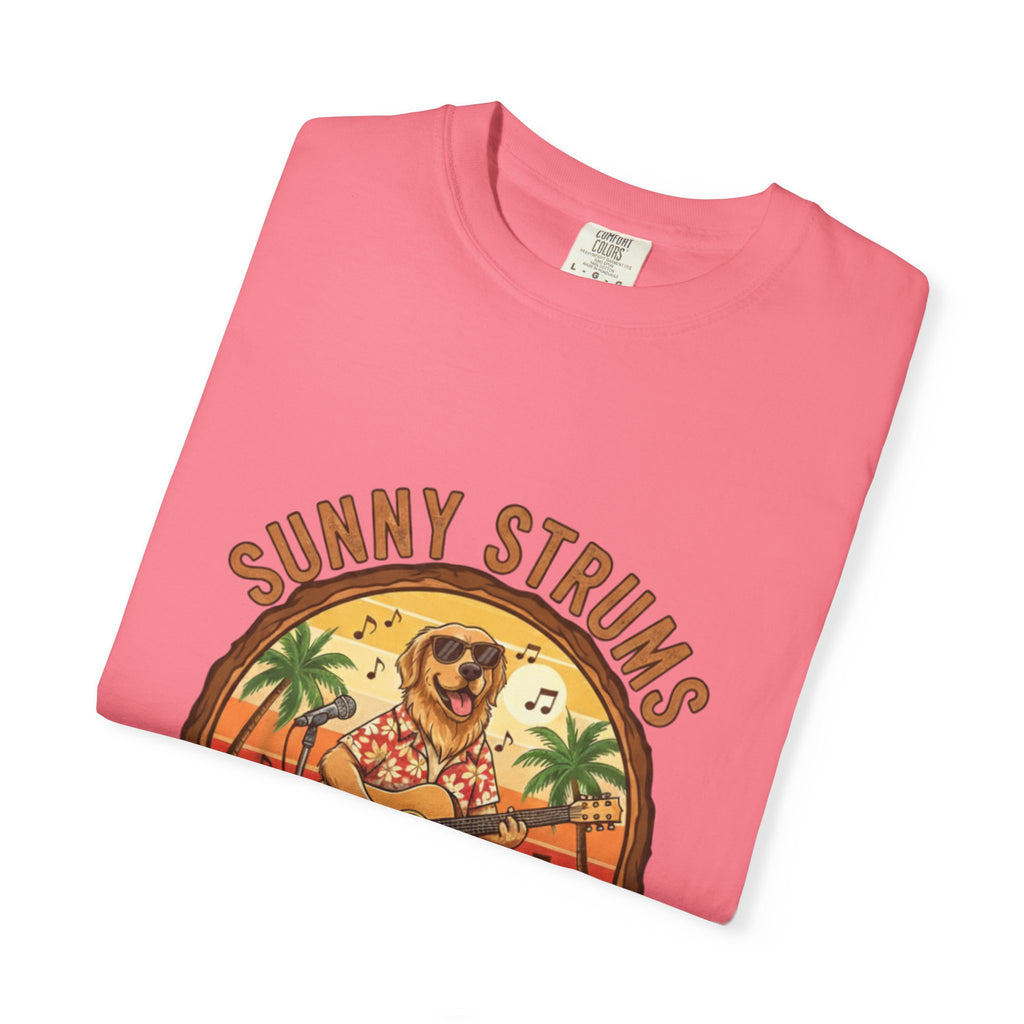 Sunny Strums: Golden Retriever Acoustic Serenade Tee