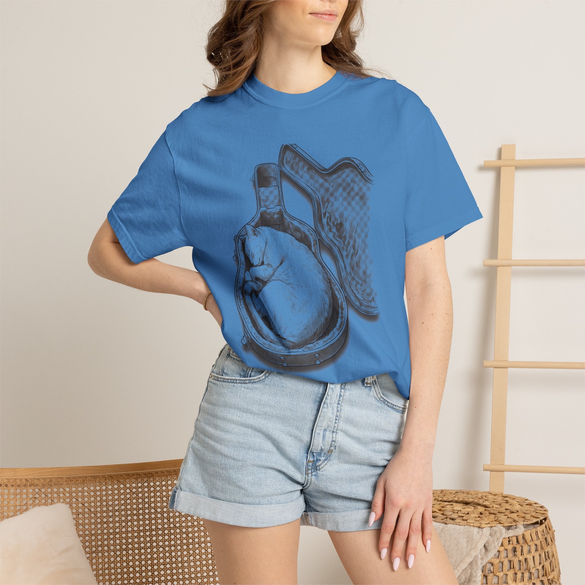 Cat Asleep in Case T-Shirt