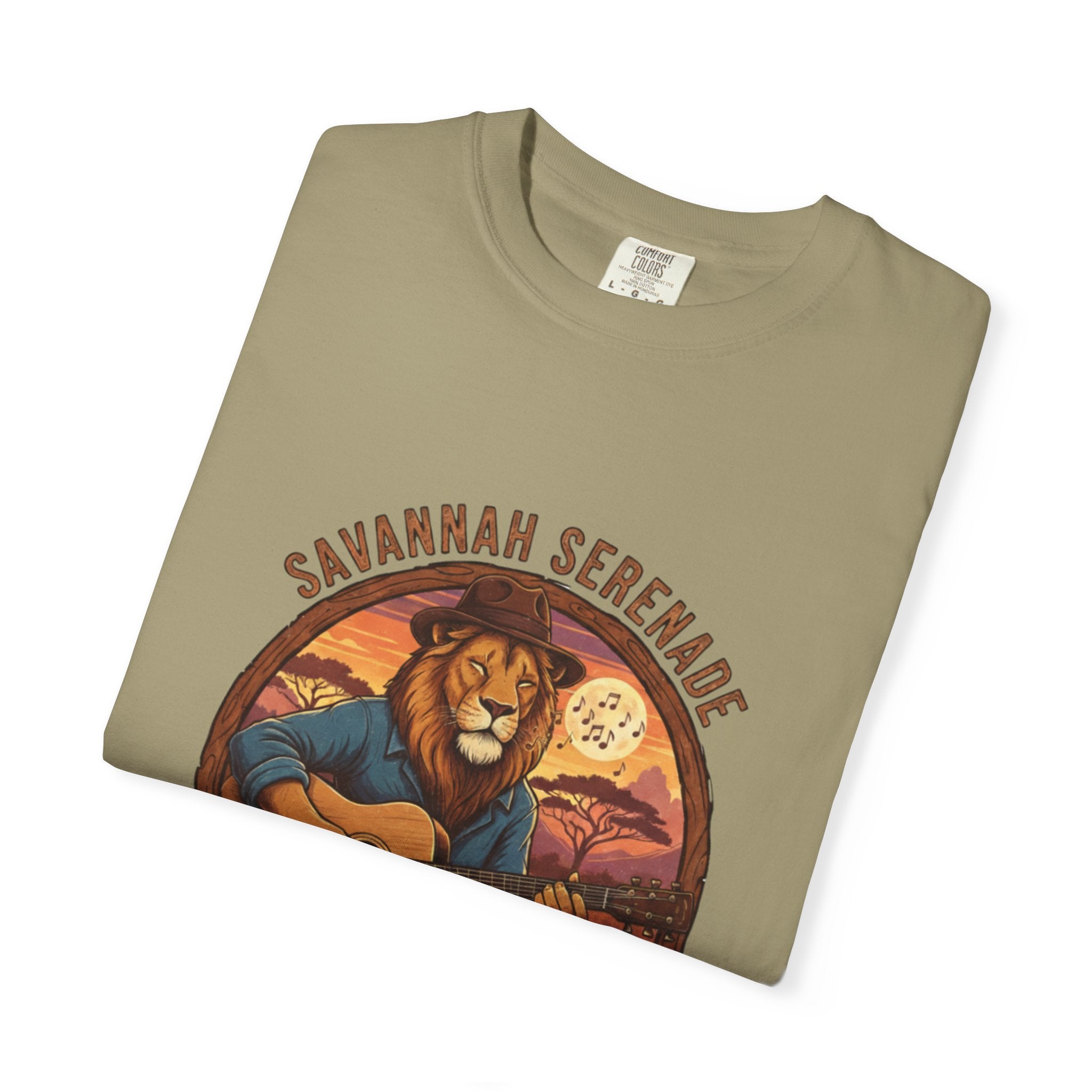 Savannah Serenade: The King of the Jungle's Fret Life Tee
