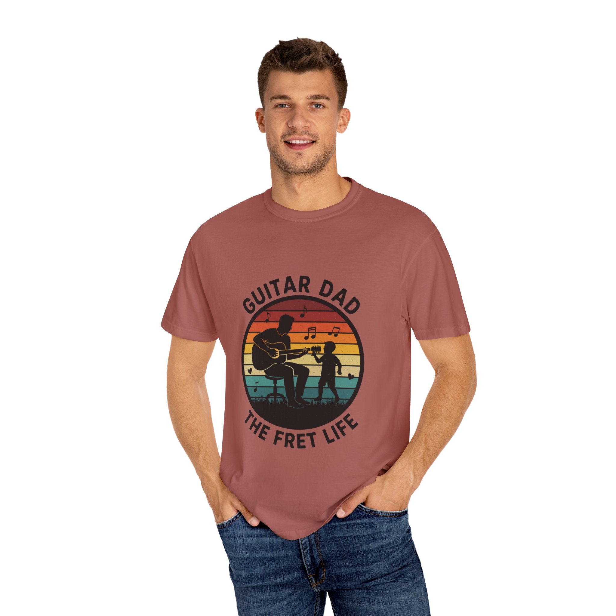 Guitar Dad: The Fret Life Silhouetted Tee