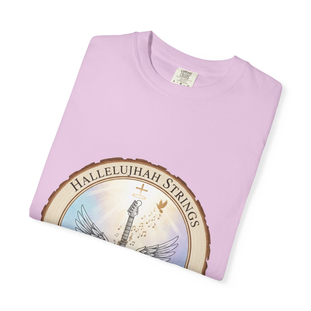 Hallelujah Strings T-Shirt | Christian Worship Guitar Praise Tee