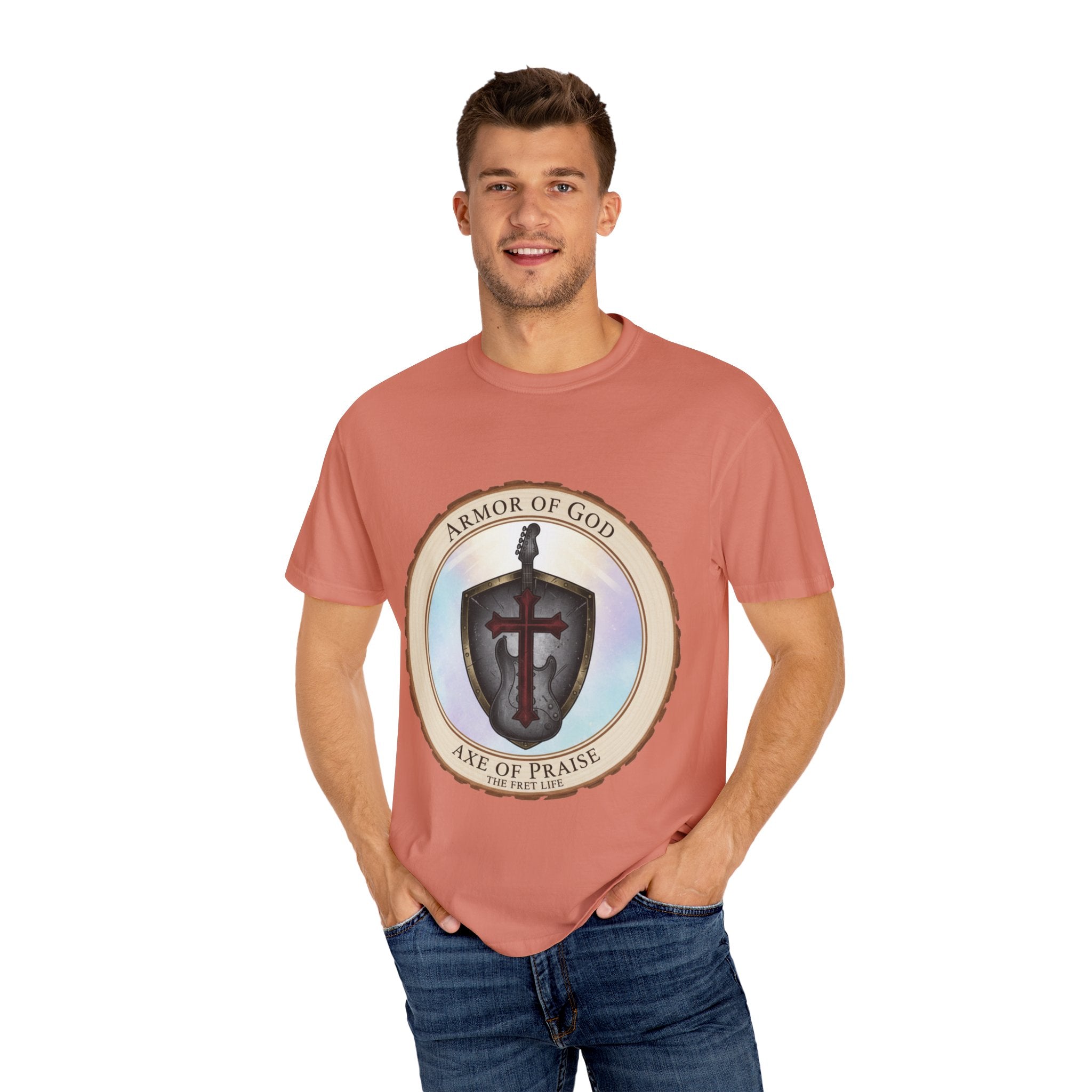 Armor of God T-Shirt | Ephesians 6 Christian Guitarist Tee