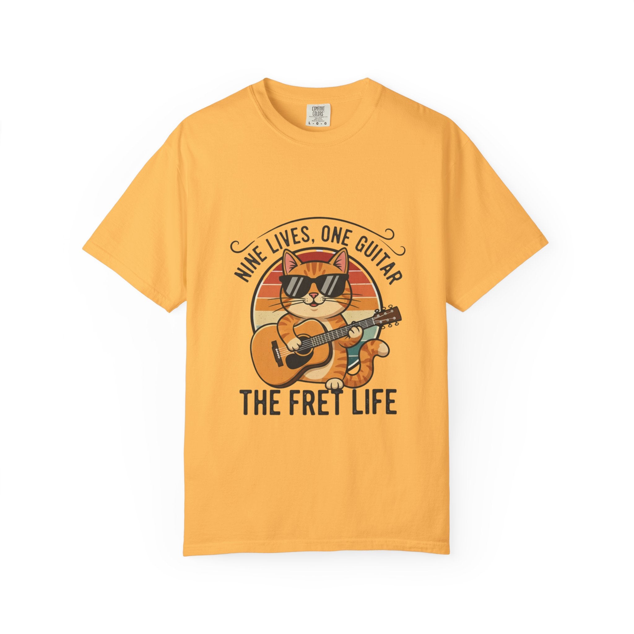 Nine Lives, One Guitar: The Cool Cat Fret Life Tee