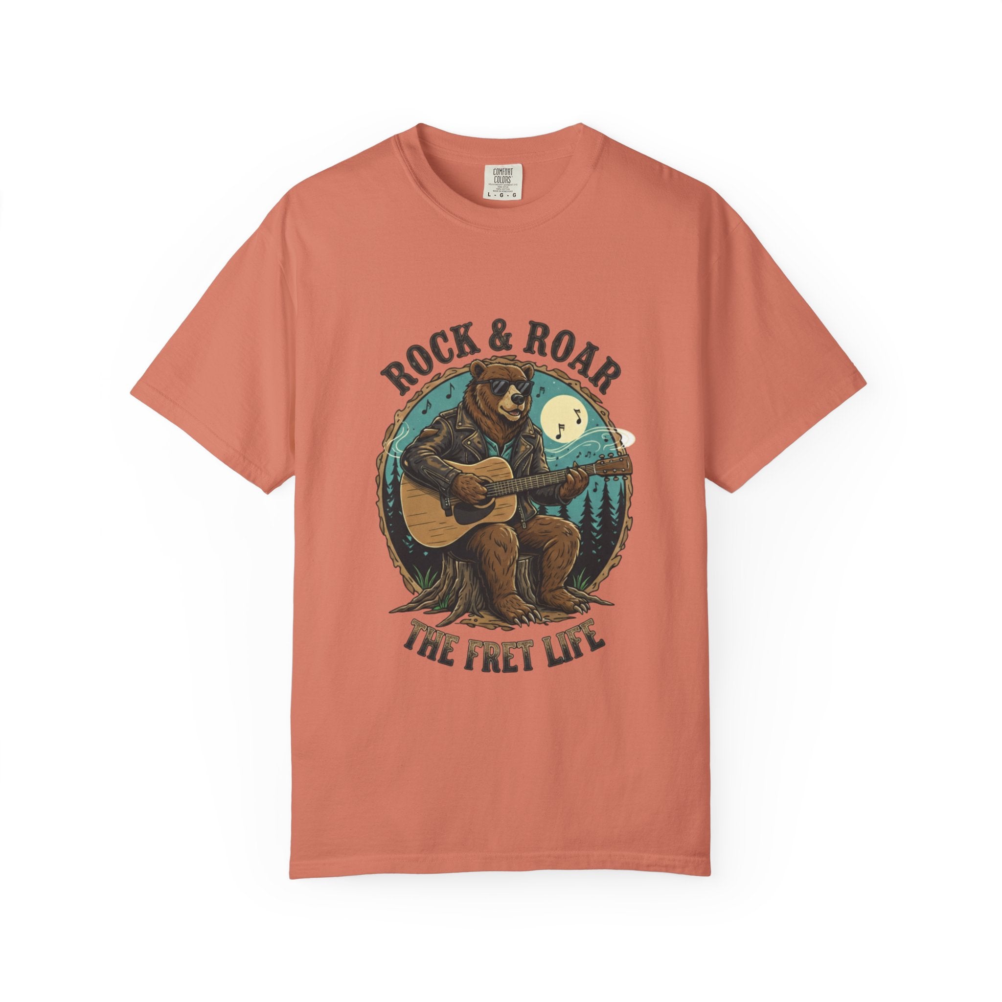 Rock & Roar: Campfire Blues Bear Fret Life Tee