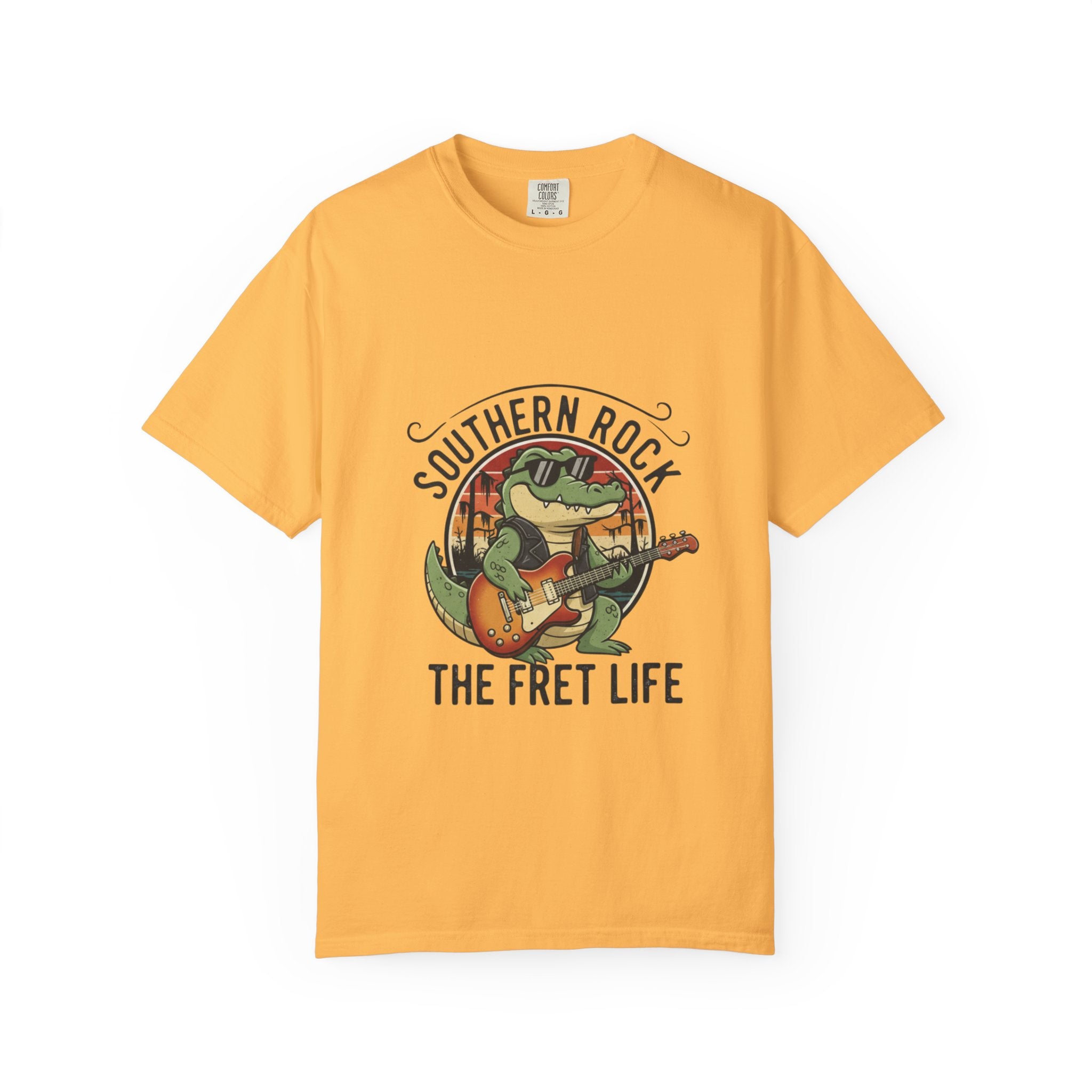Southern Rock Gator: The Fret Life Swamp Jam Tee