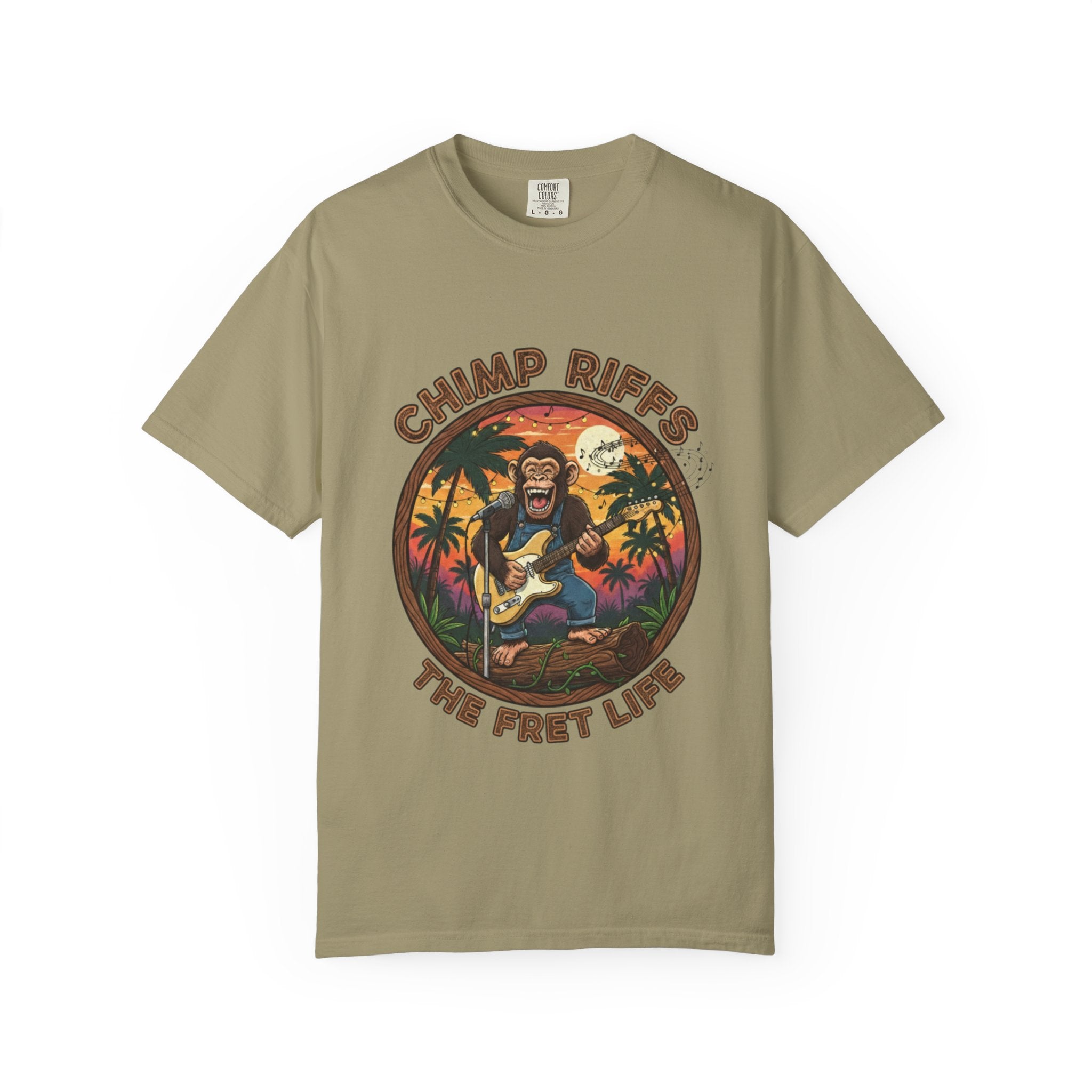 Chimp Riffs: Primate Punk Fret Life Tee