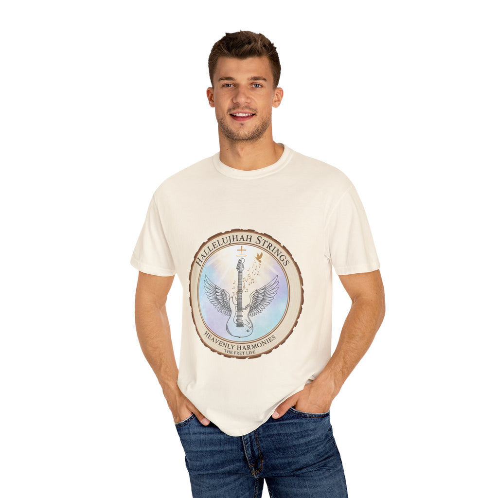 Hallelujah Strings T-Shirt | Christian Worship Guitar Praise Tee