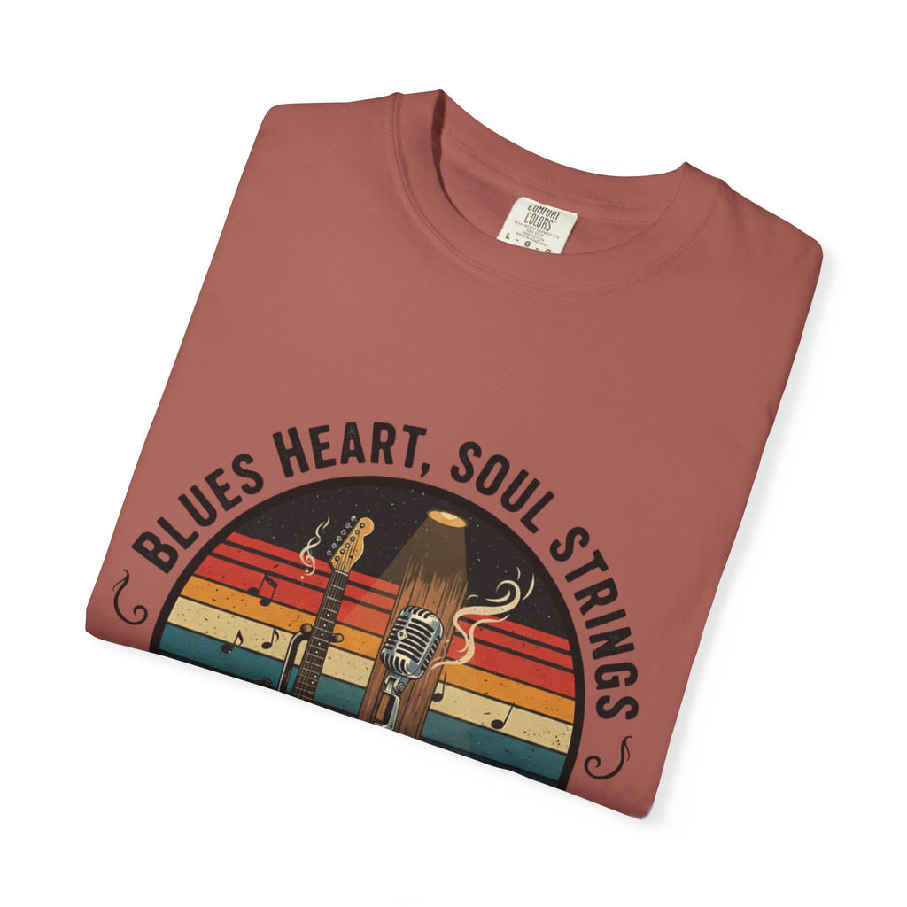 Blues Heart, Soul Strings: The Fret Life Classic Tee