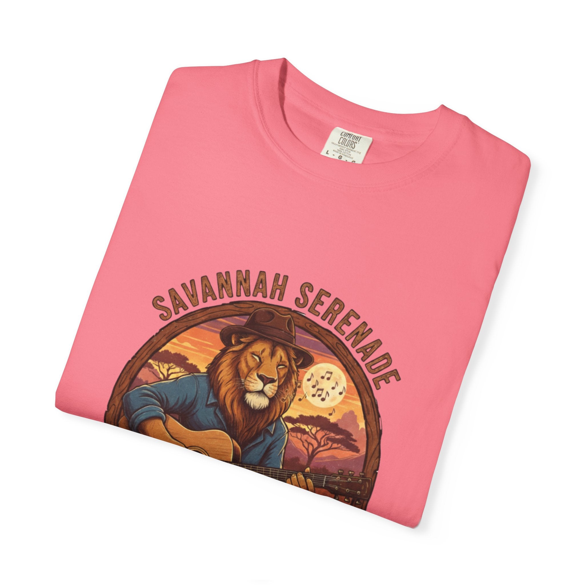 Savannah Serenade: The King of the Jungle's Fret Life Tee