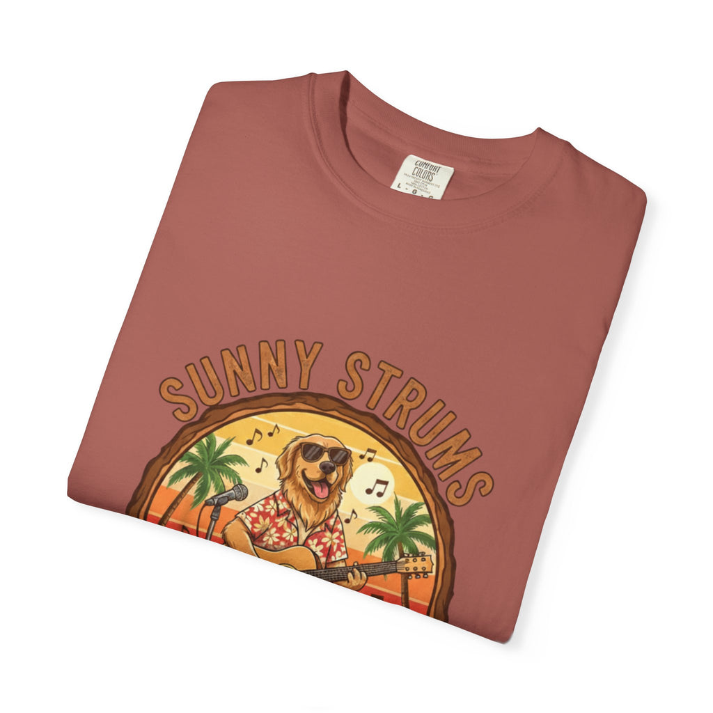 Sunny Strums: Golden Retriever Acoustic Serenade Tee