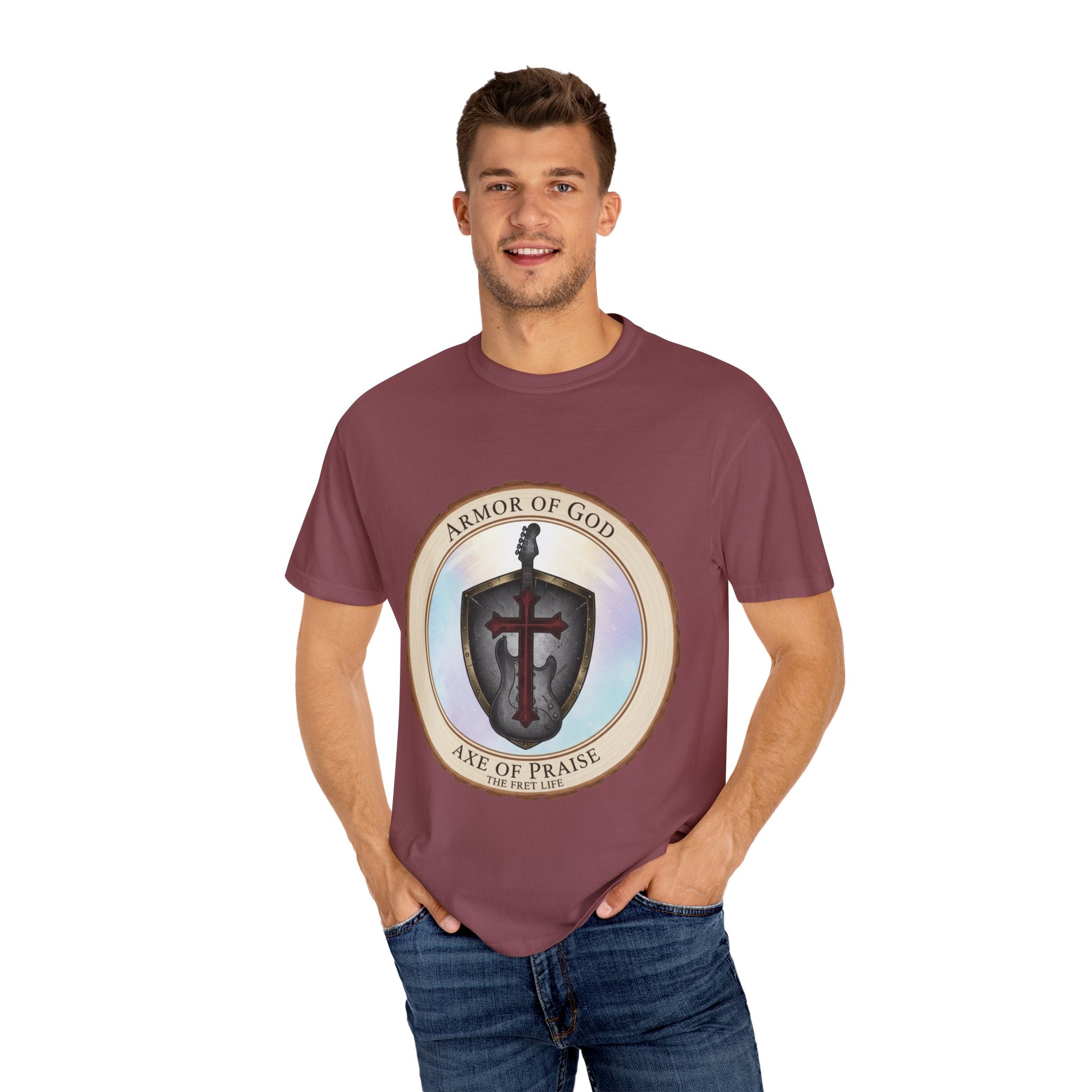 Armor of God T-Shirt | Ephesians 6 Christian Guitarist Tee