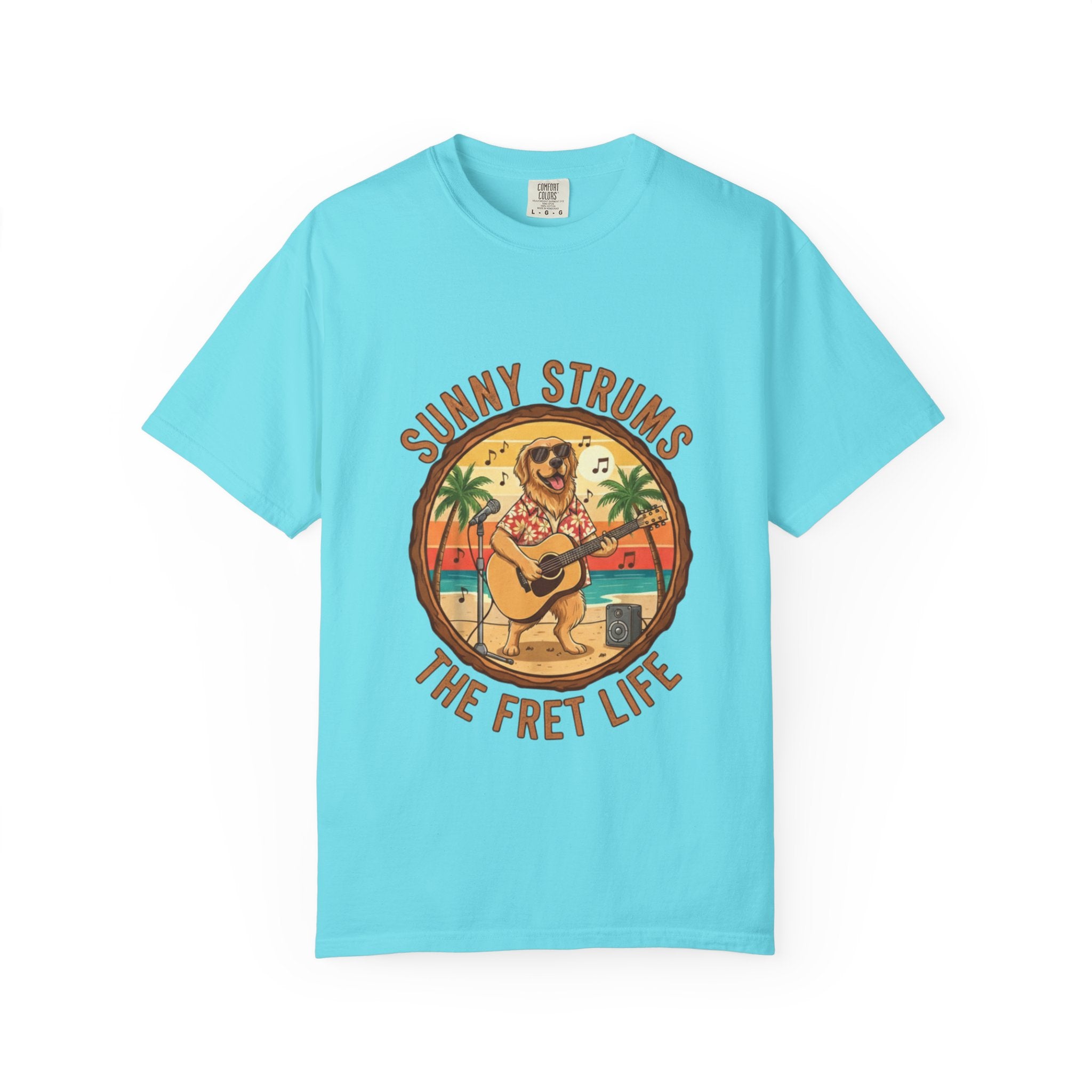 Sunny Strums: Golden Retriever Acoustic Serenade Tee