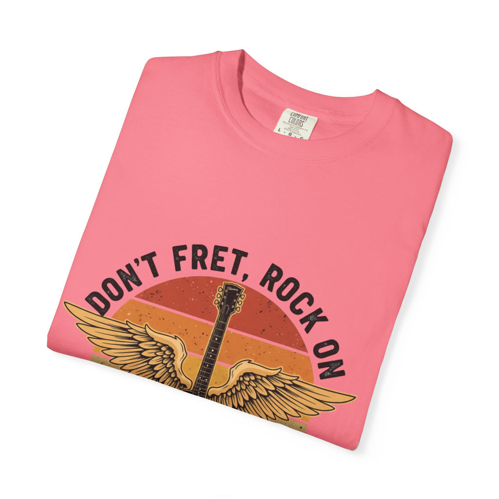 Don't Fret, Rock On: Winged Les Paul Guitar Tee