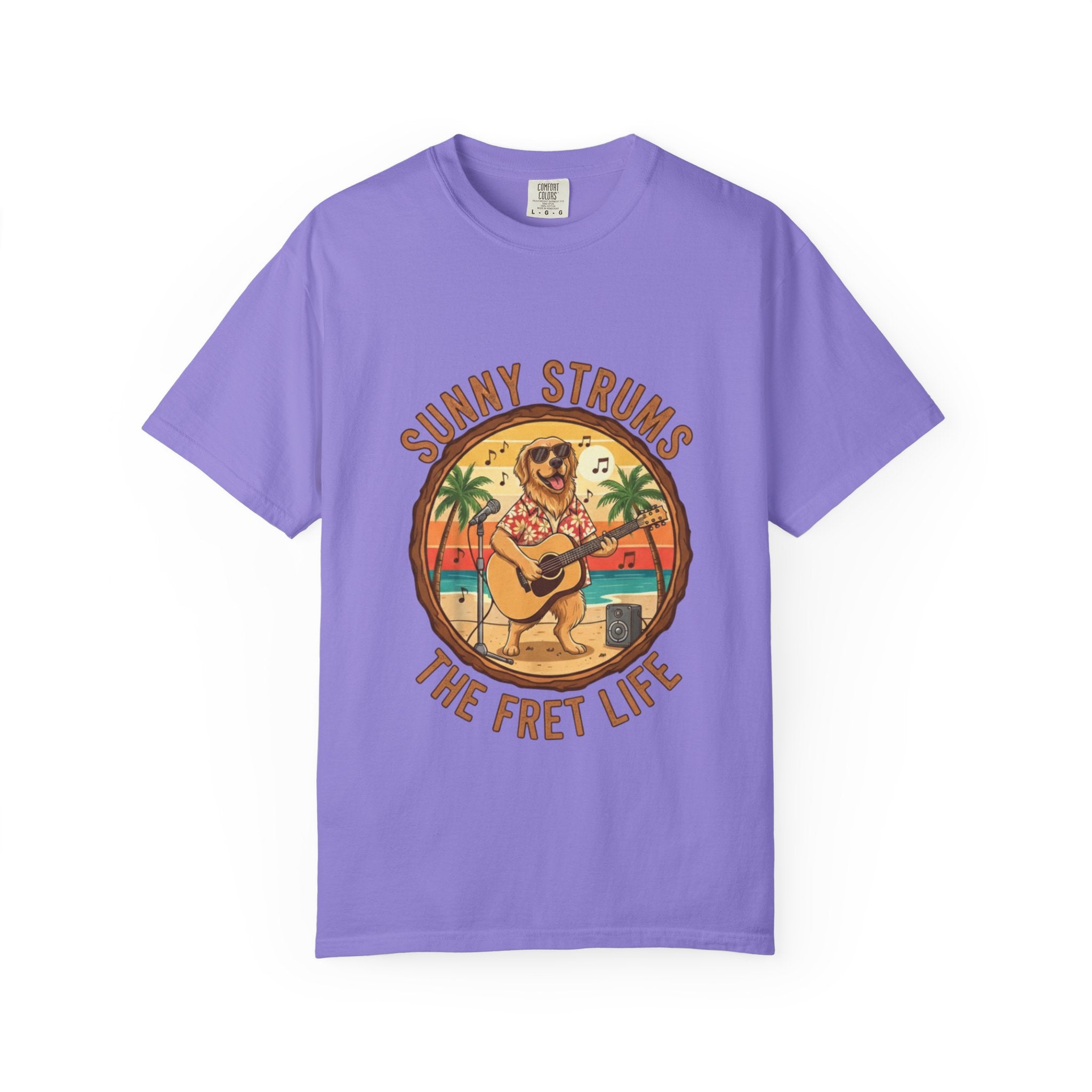Sunny Strums: Golden Retriever Acoustic Serenade Tee