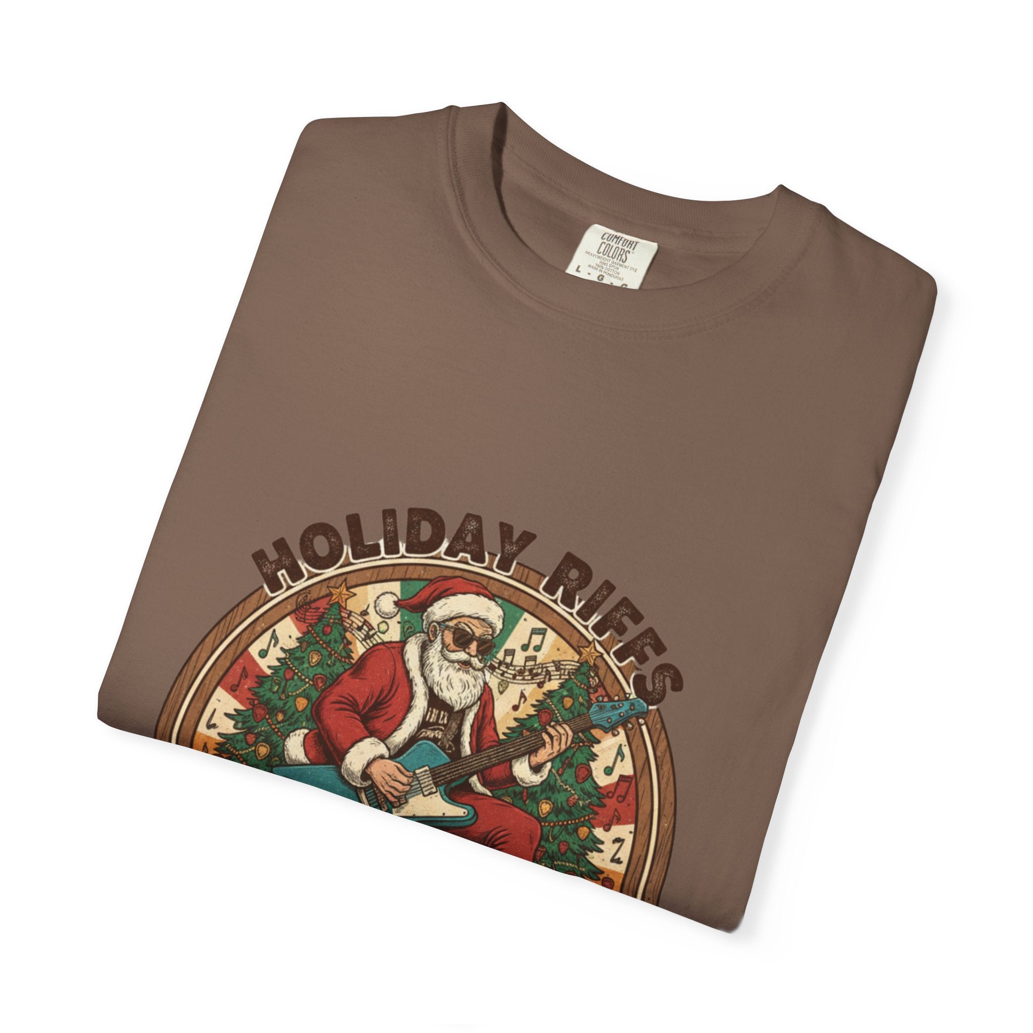 Holiday Riffs T-Shirt | Funny Christmas Guitar Music Tee