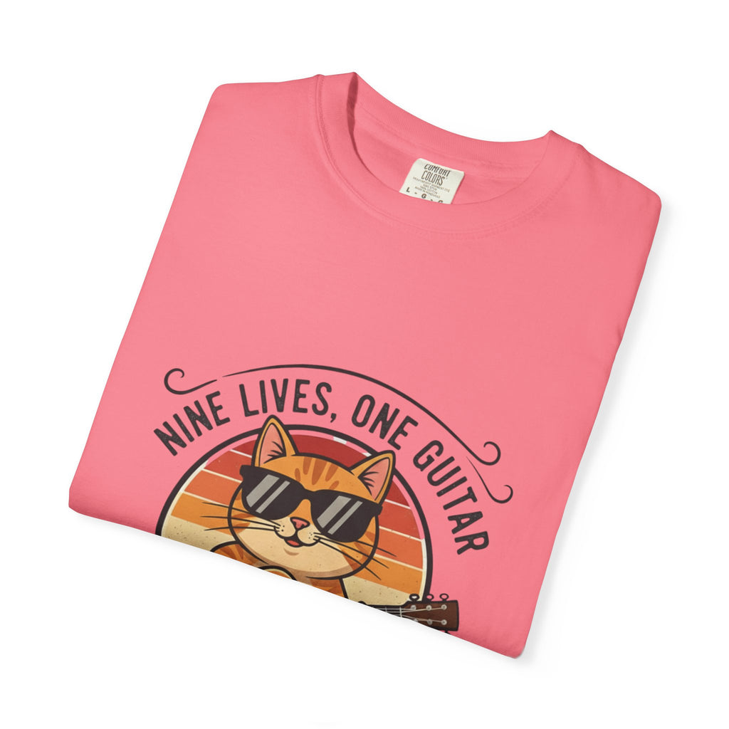 Nine Lives, One Guitar: The Cool Cat Fret Life Tee