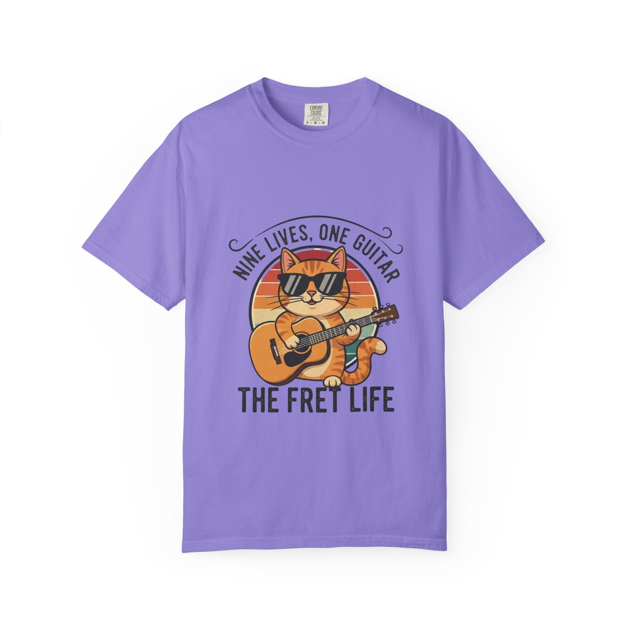 Nine Lives, One Guitar: The Cool Cat Fret Life Tee