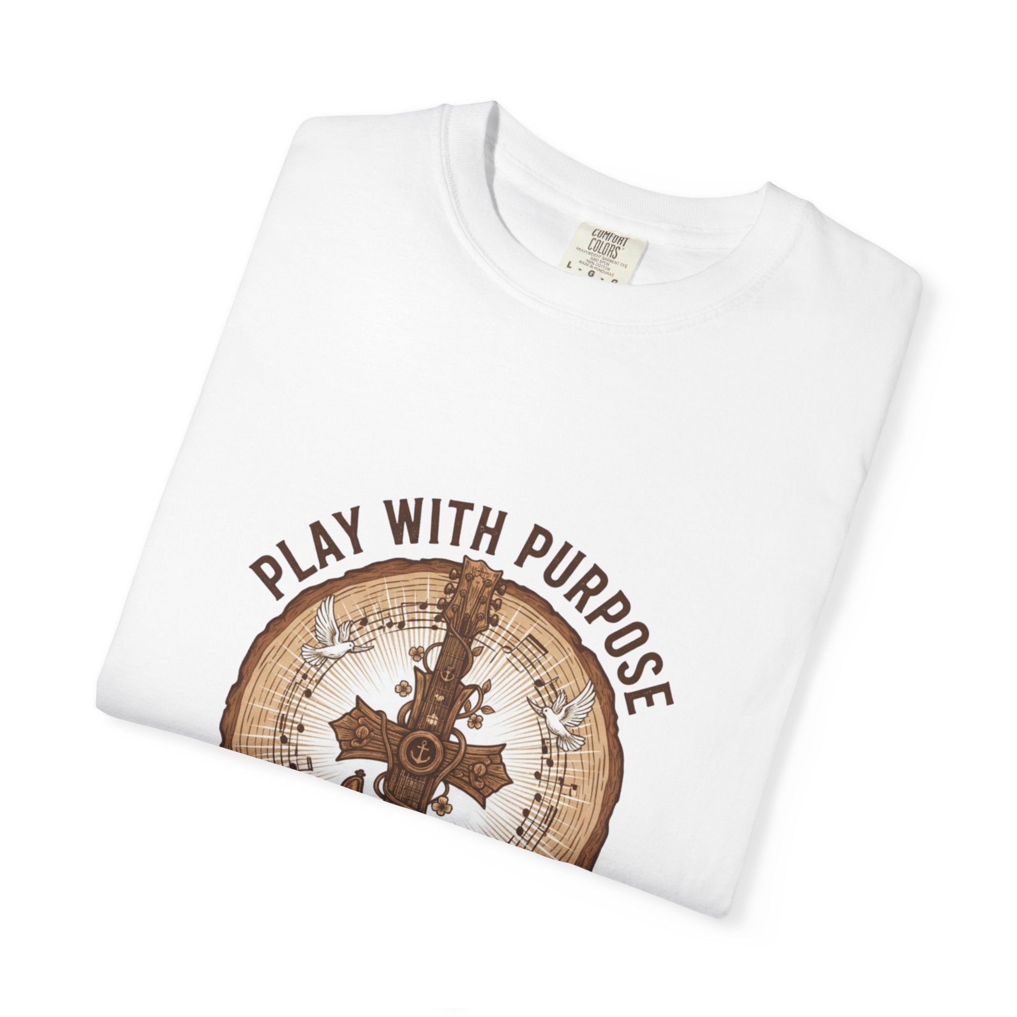 Play With Purpose Christian T-Shirt | Music Ministry Guitar Tee