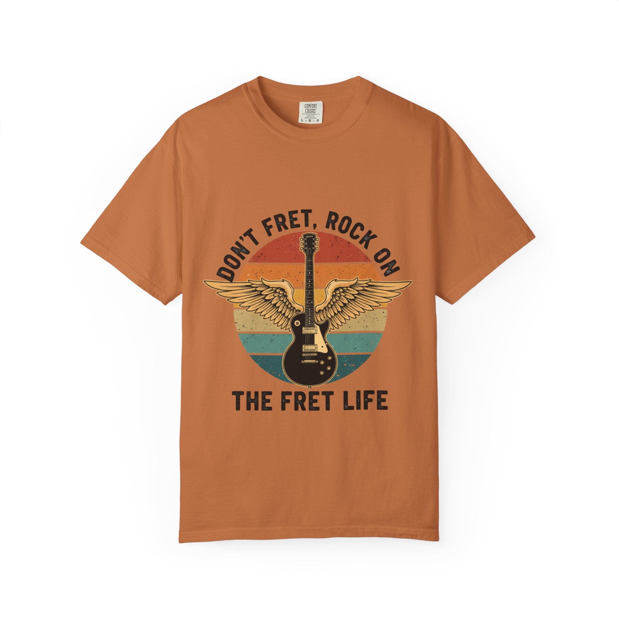 Don't Fret, Rock On: Winged Les Paul Guitar Tee