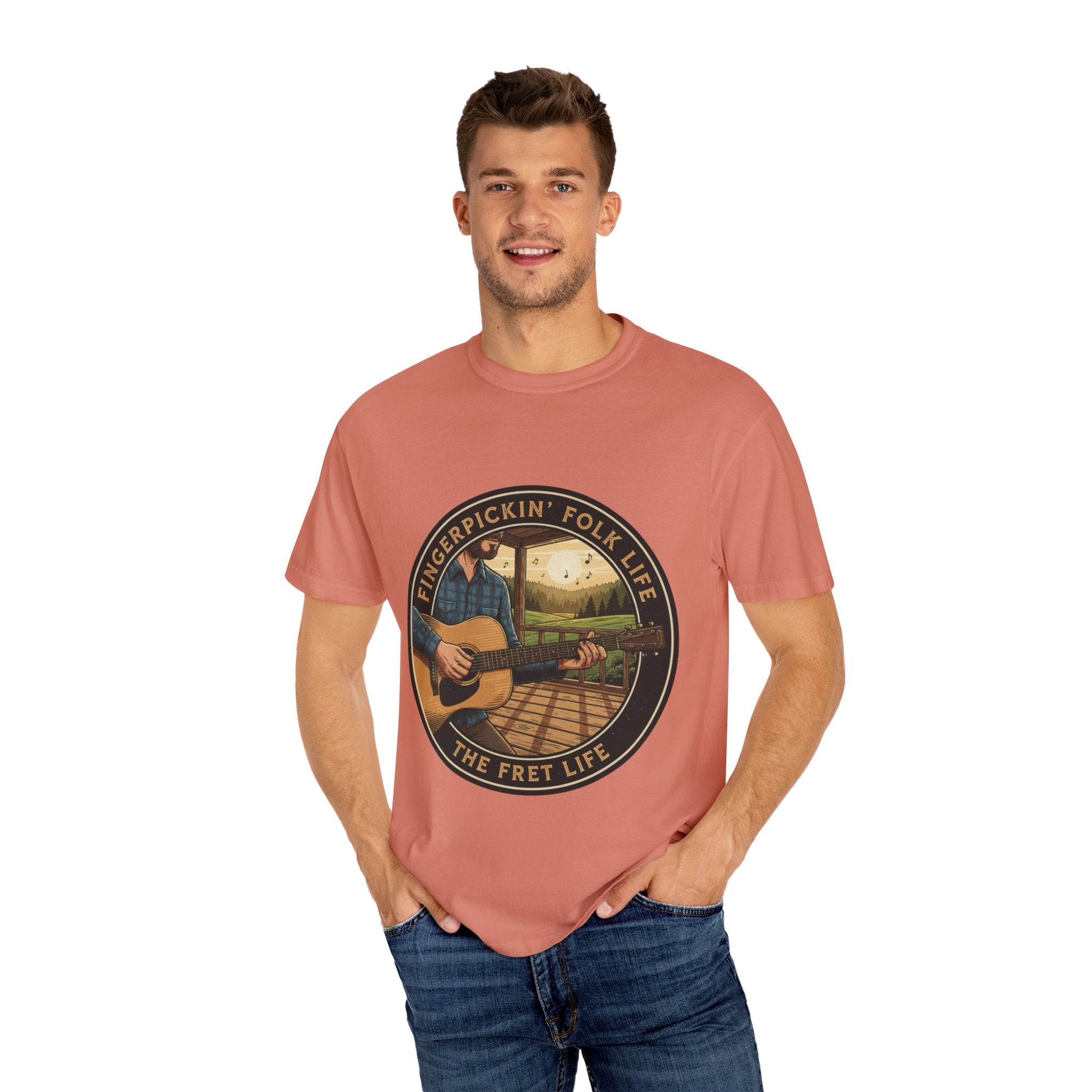 Fingerpickin' Folk Life: Porch & Sunset Acoustic Tee