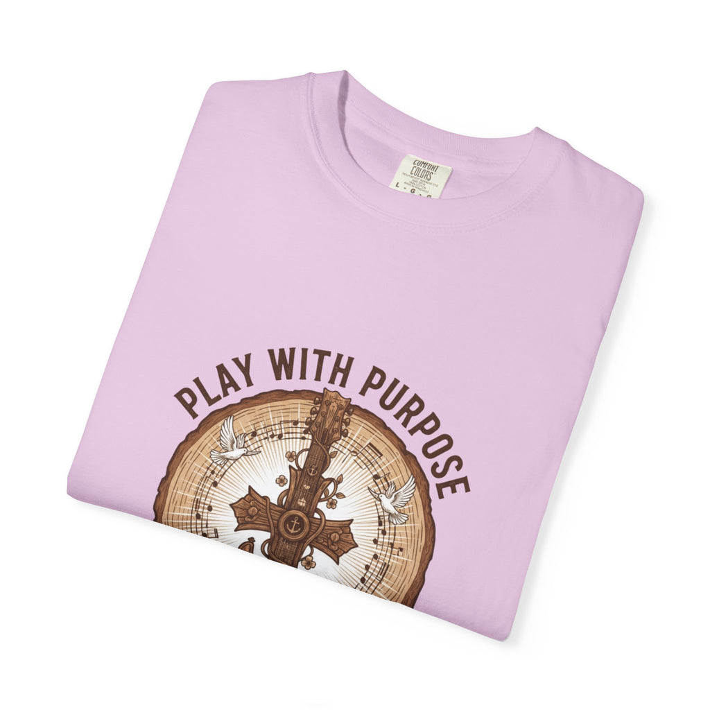 Play With Purpose Christian T-Shirt | Music Ministry Guitar Tee