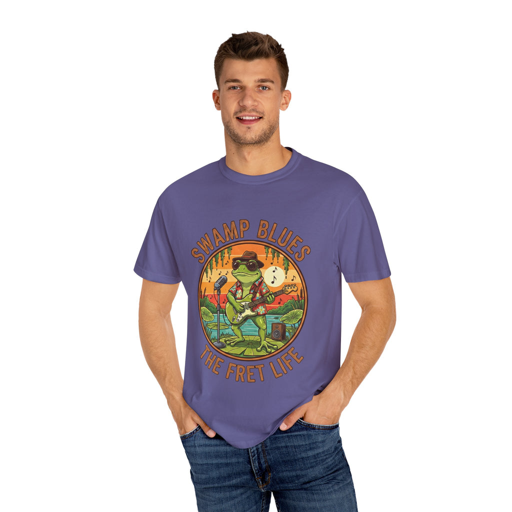 Swamp Blues: Ribbitin' Riffs Fret Life Tee