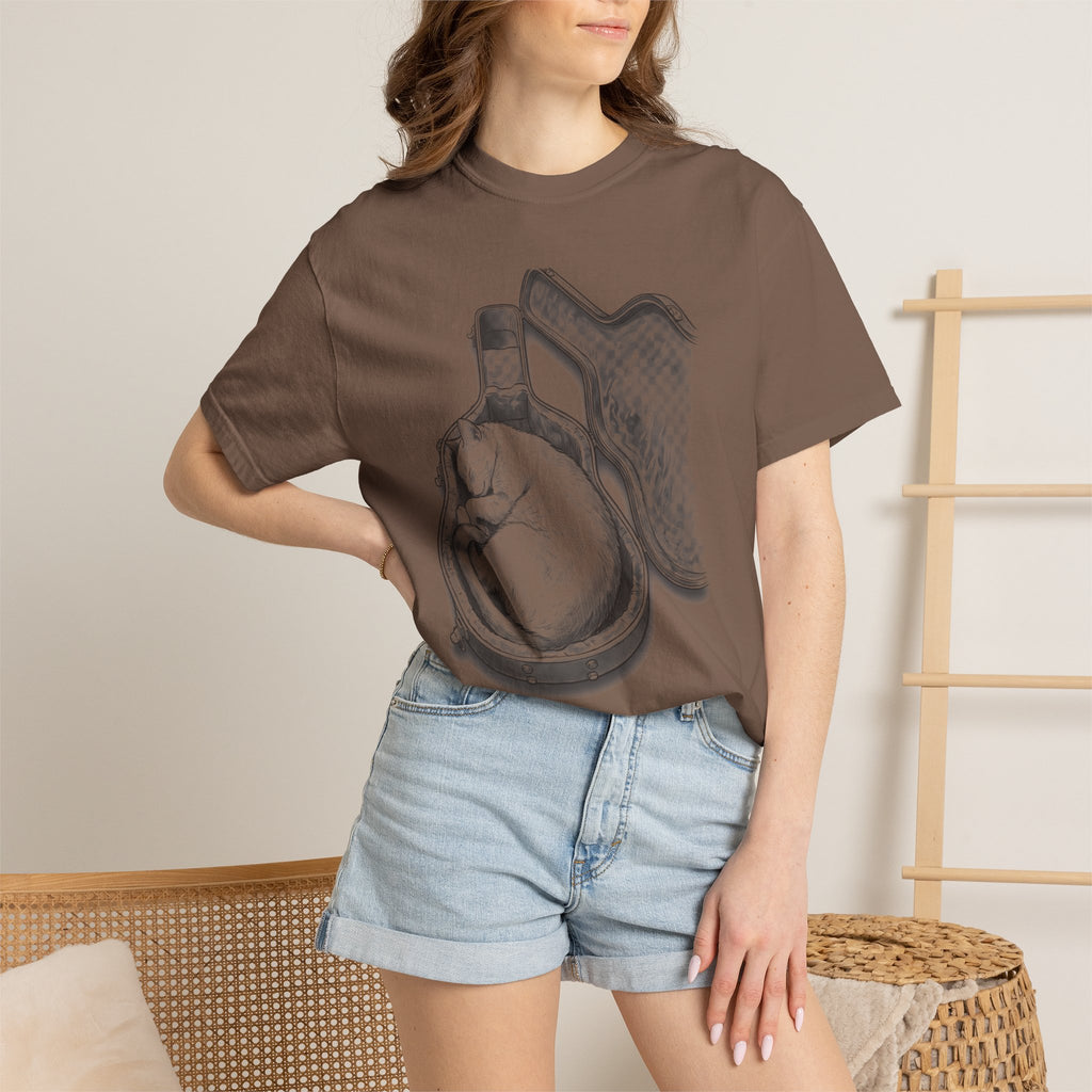 Cat Asleep in Case T-Shirt