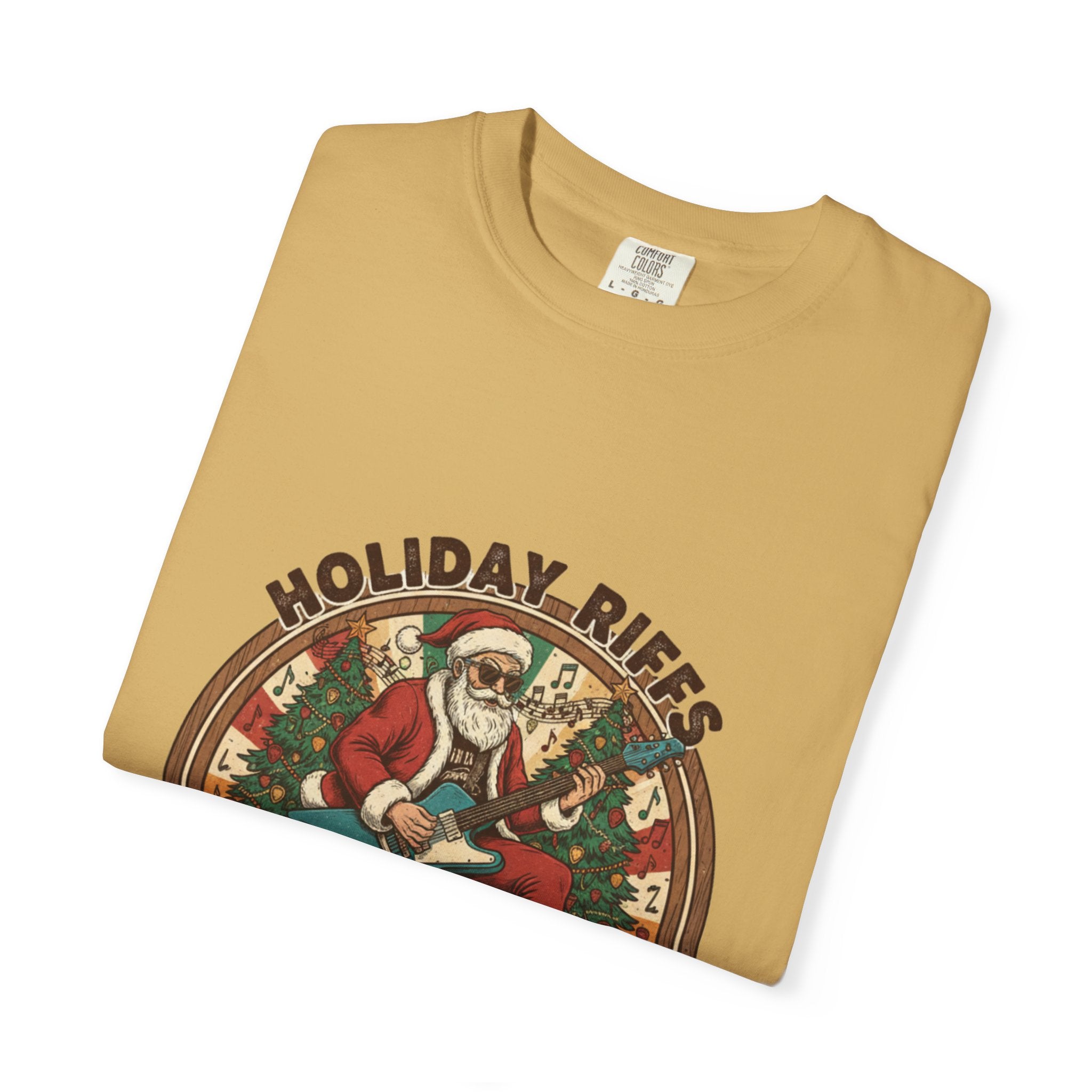 Holiday Riffs T-Shirt | Funny Christmas Guitar Music Tee