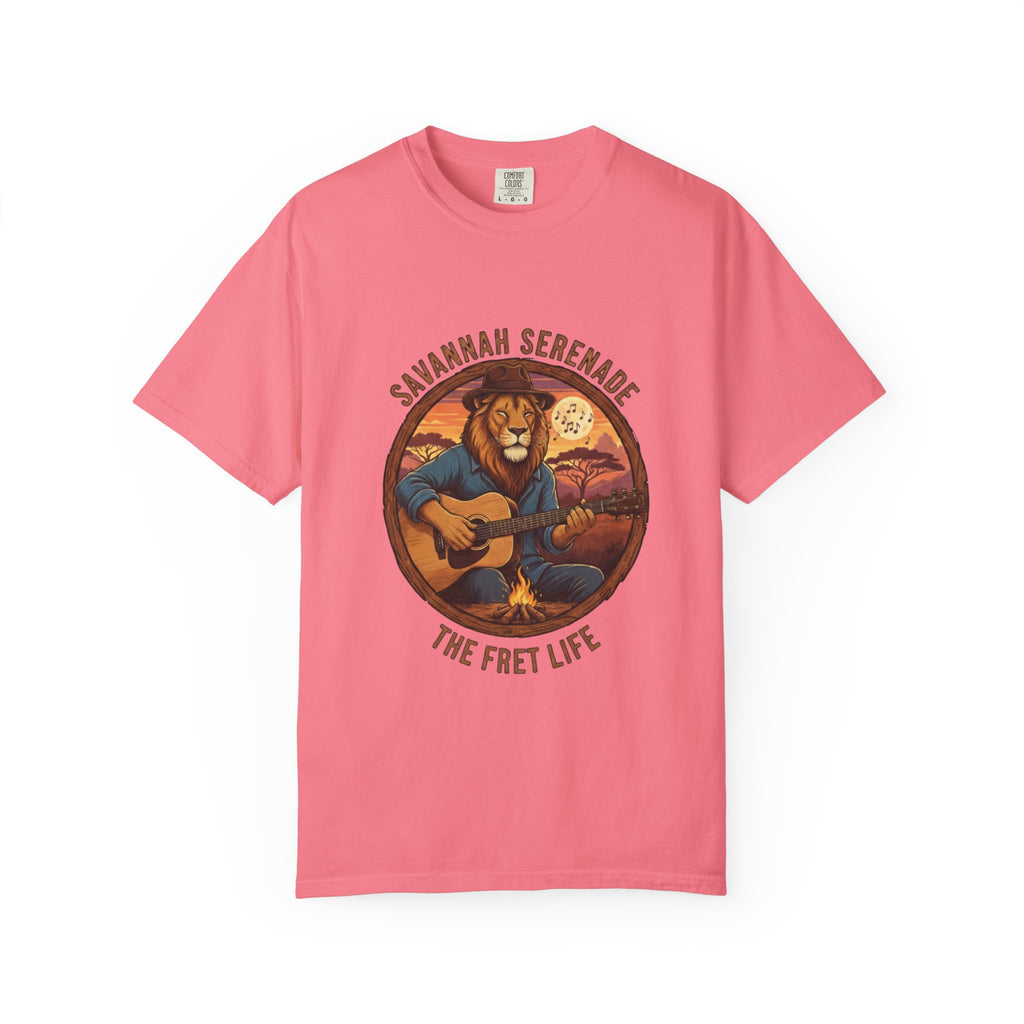 Savannah Serenade: The King of the Jungle's Fret Life Tee