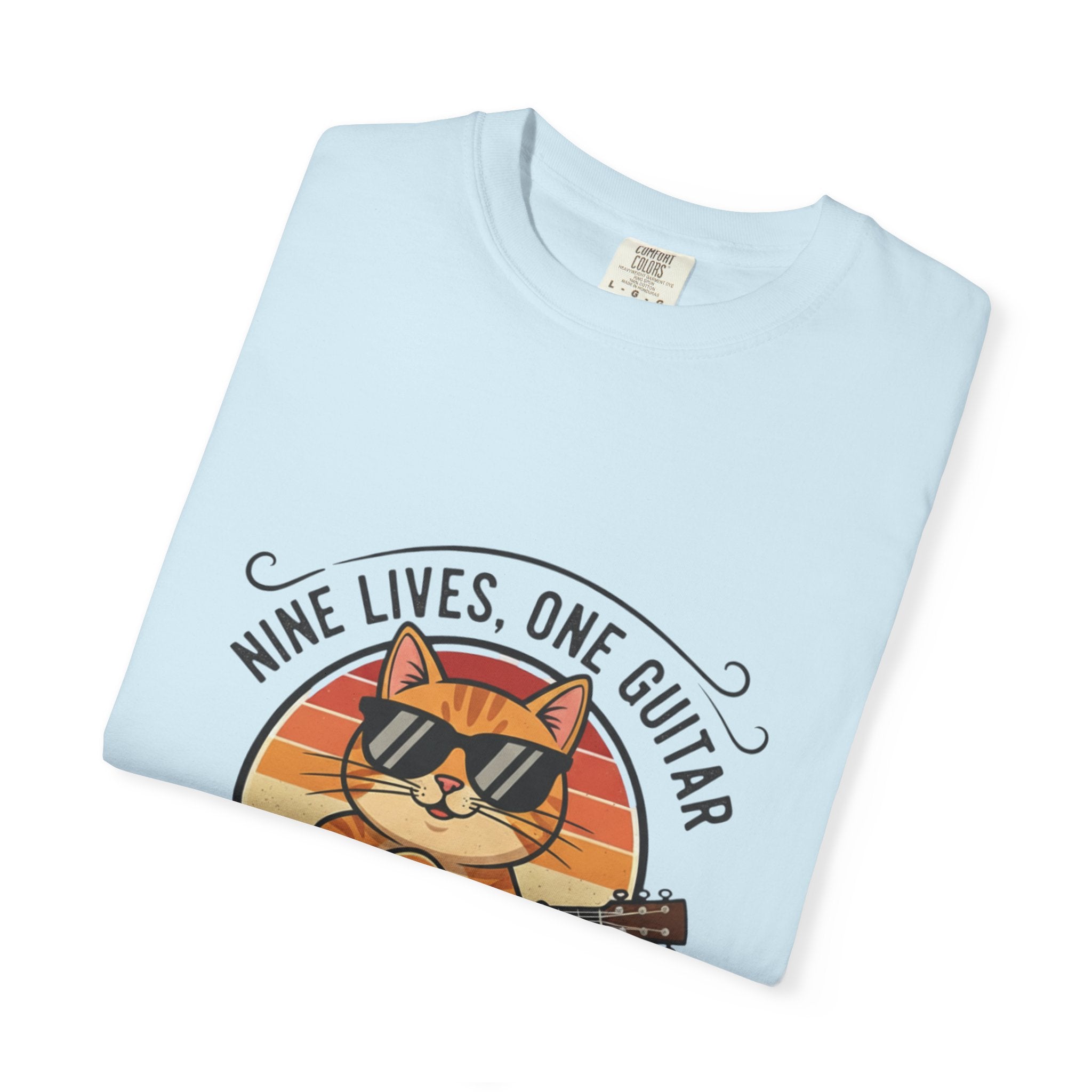 Nine Lives, One Guitar: The Cool Cat Fret Life Tee