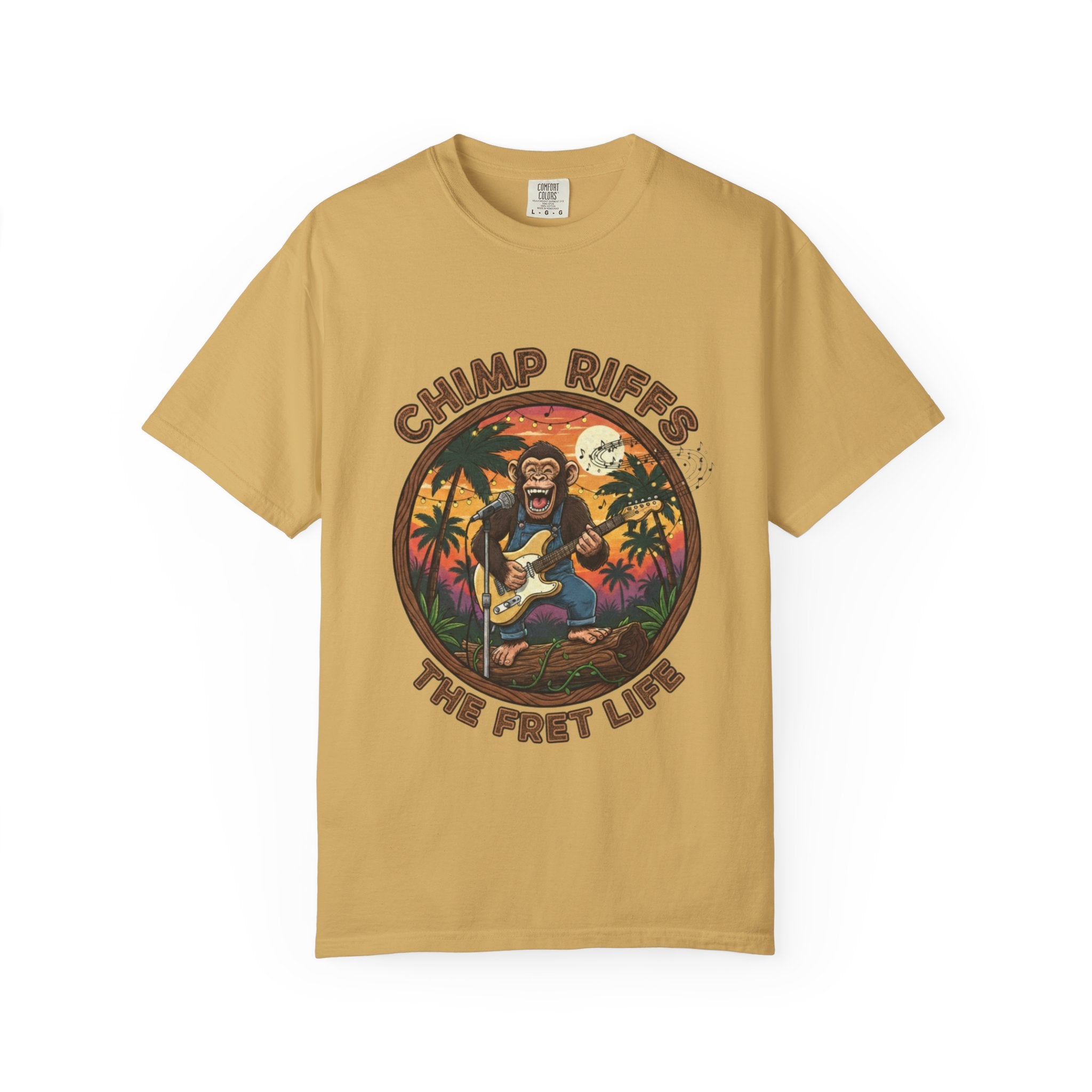 Chimp Riffs: Primate Punk Fret Life Tee