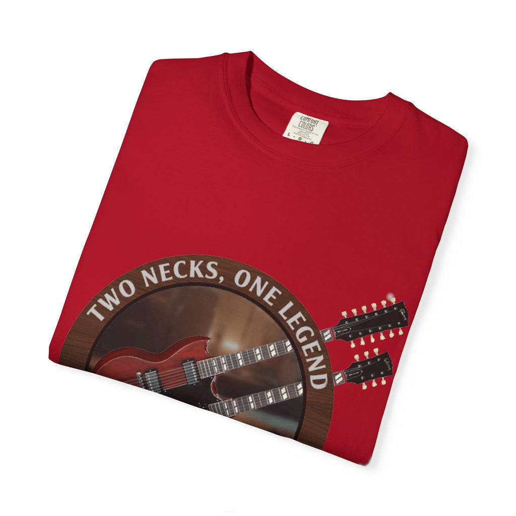 Double Neck T-Shirt | LZ Guitar Legend Tee
