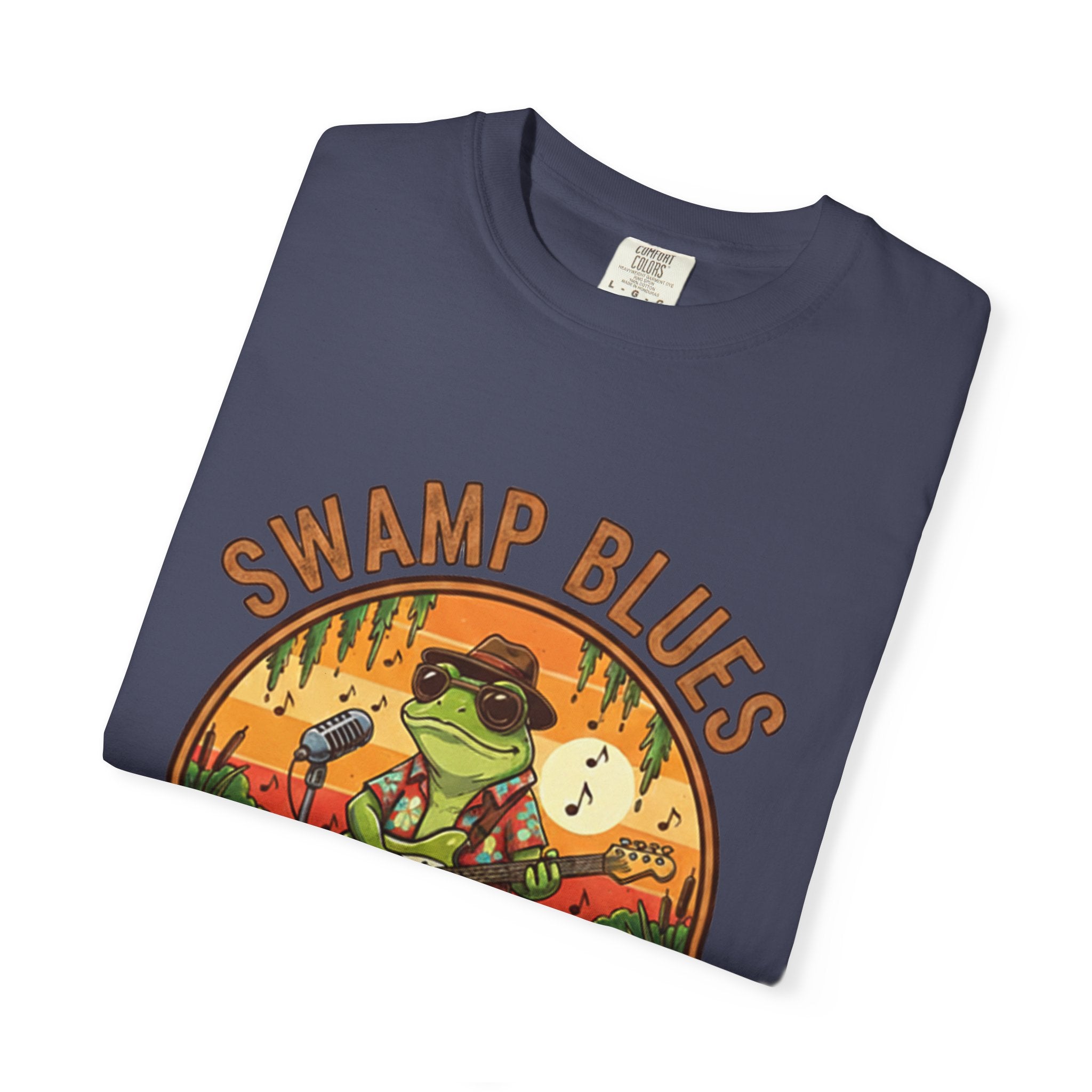Swamp Blues: Ribbitin' Riffs Fret Life Tee
